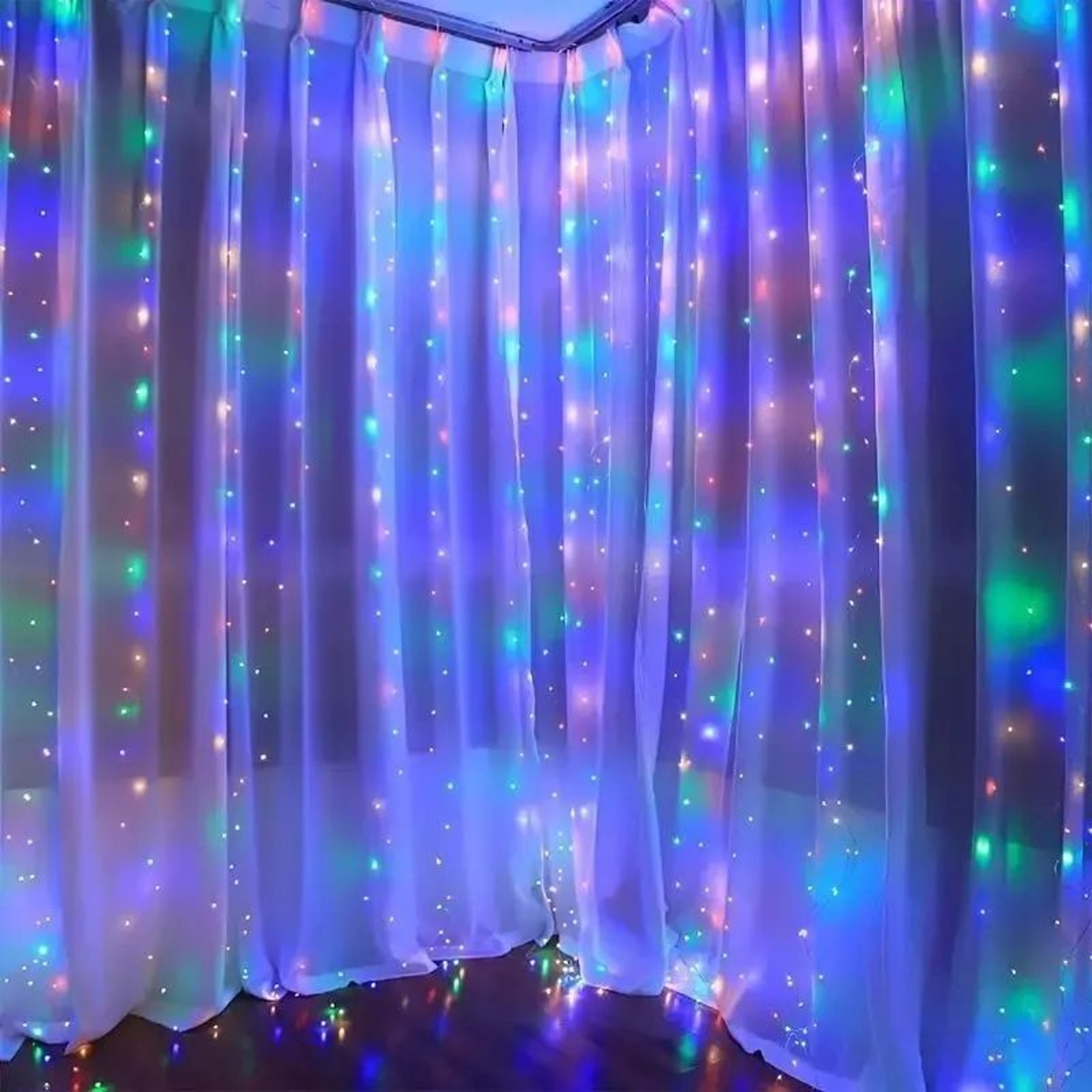 USB LED Curtain String Lights For Party And Holiday Decor 4