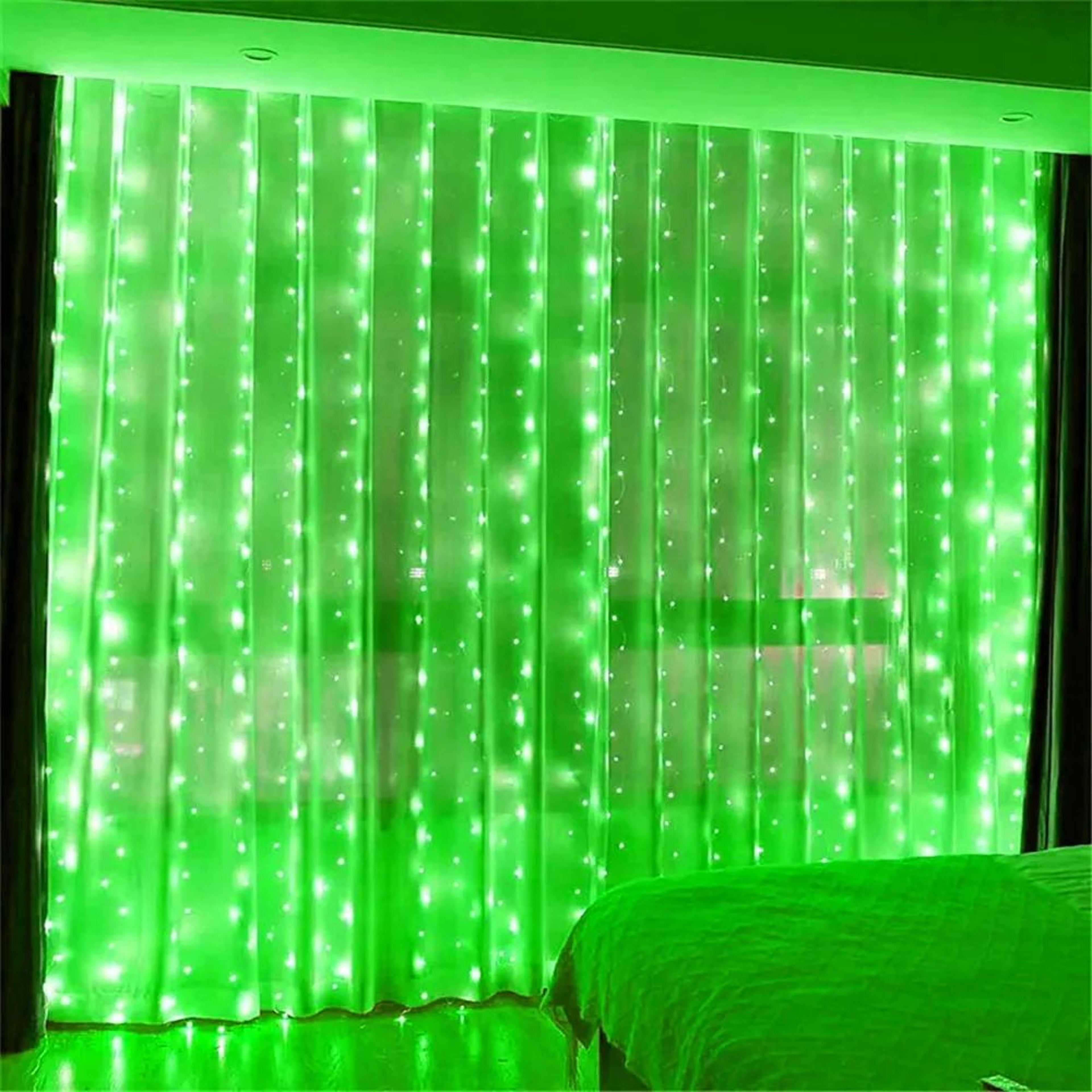 LED Fairy Curtain String Lights With Remote 11