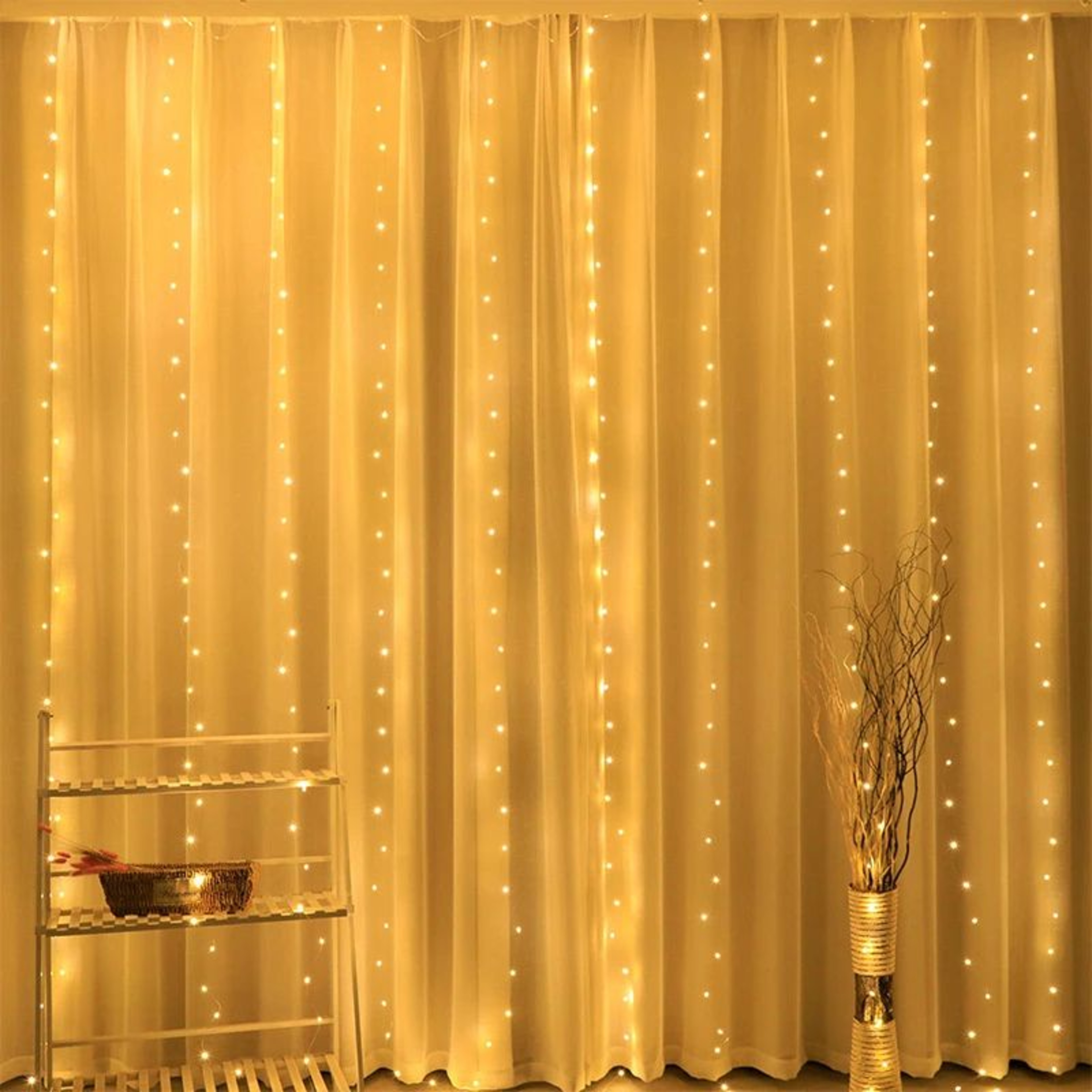 6M LED Curtain Fairy Lights With Remote Control 2