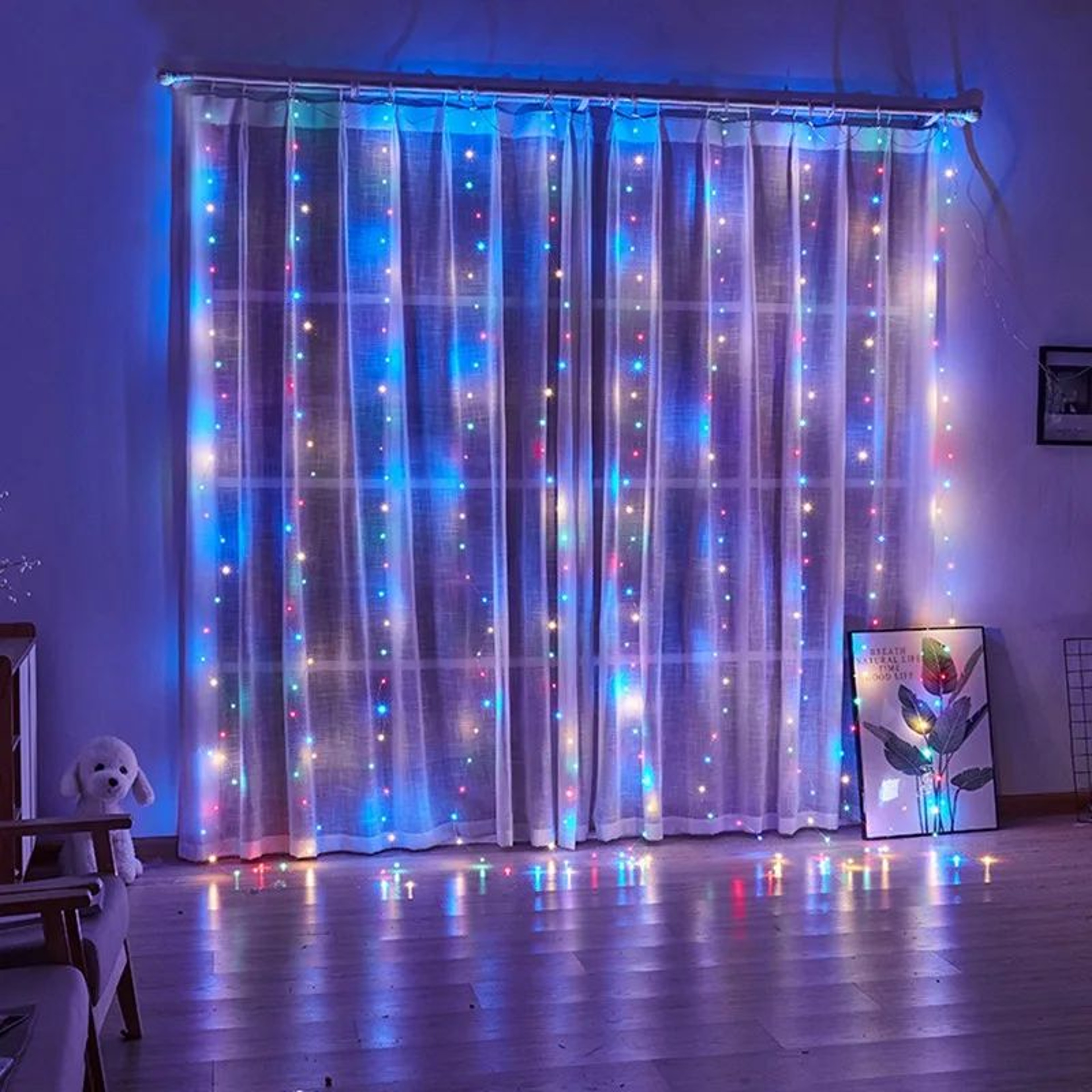LED Garland Curtain Fairy Lights With Remote Control 2