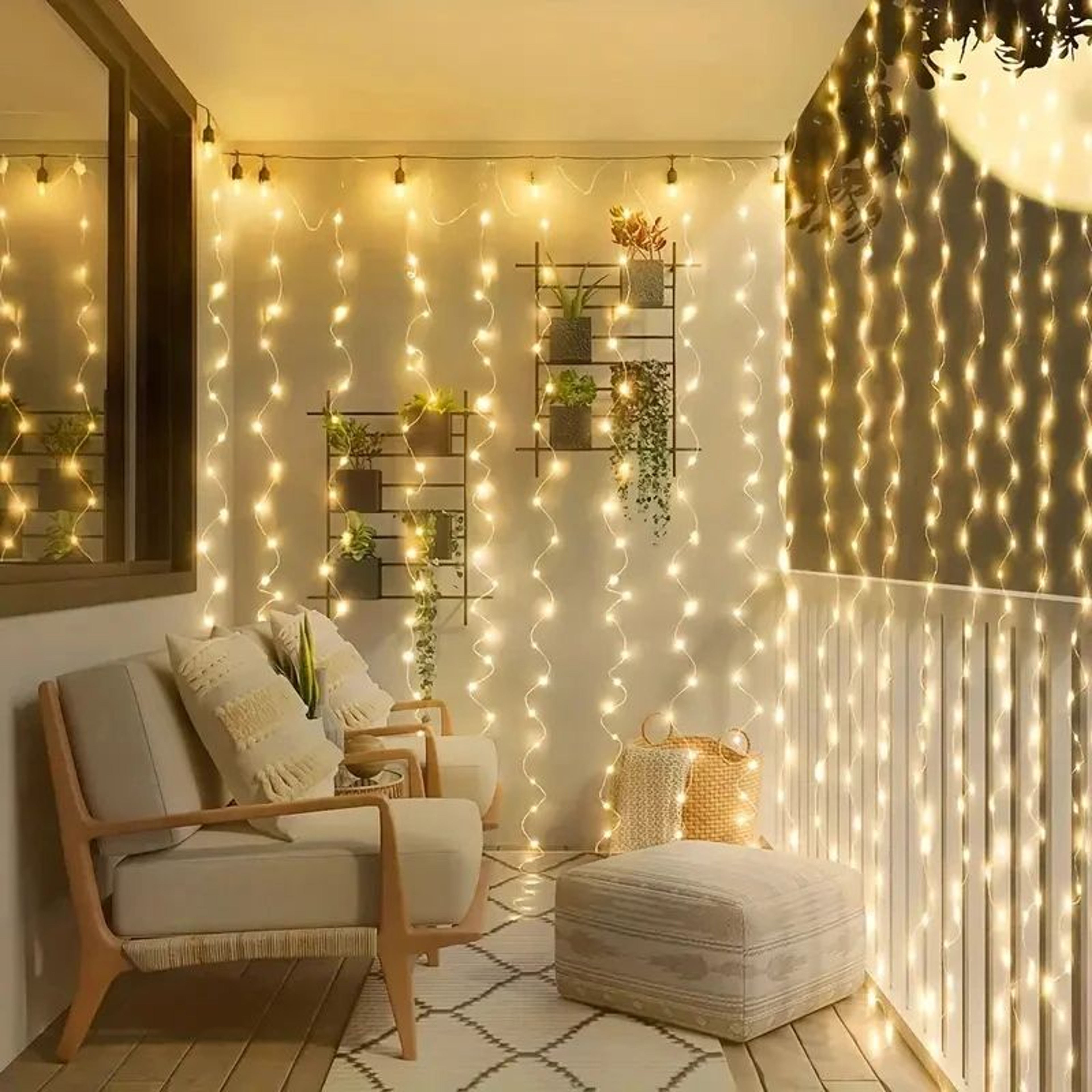 Valentines Day LED Curtain Fairy Lights With Remote 1