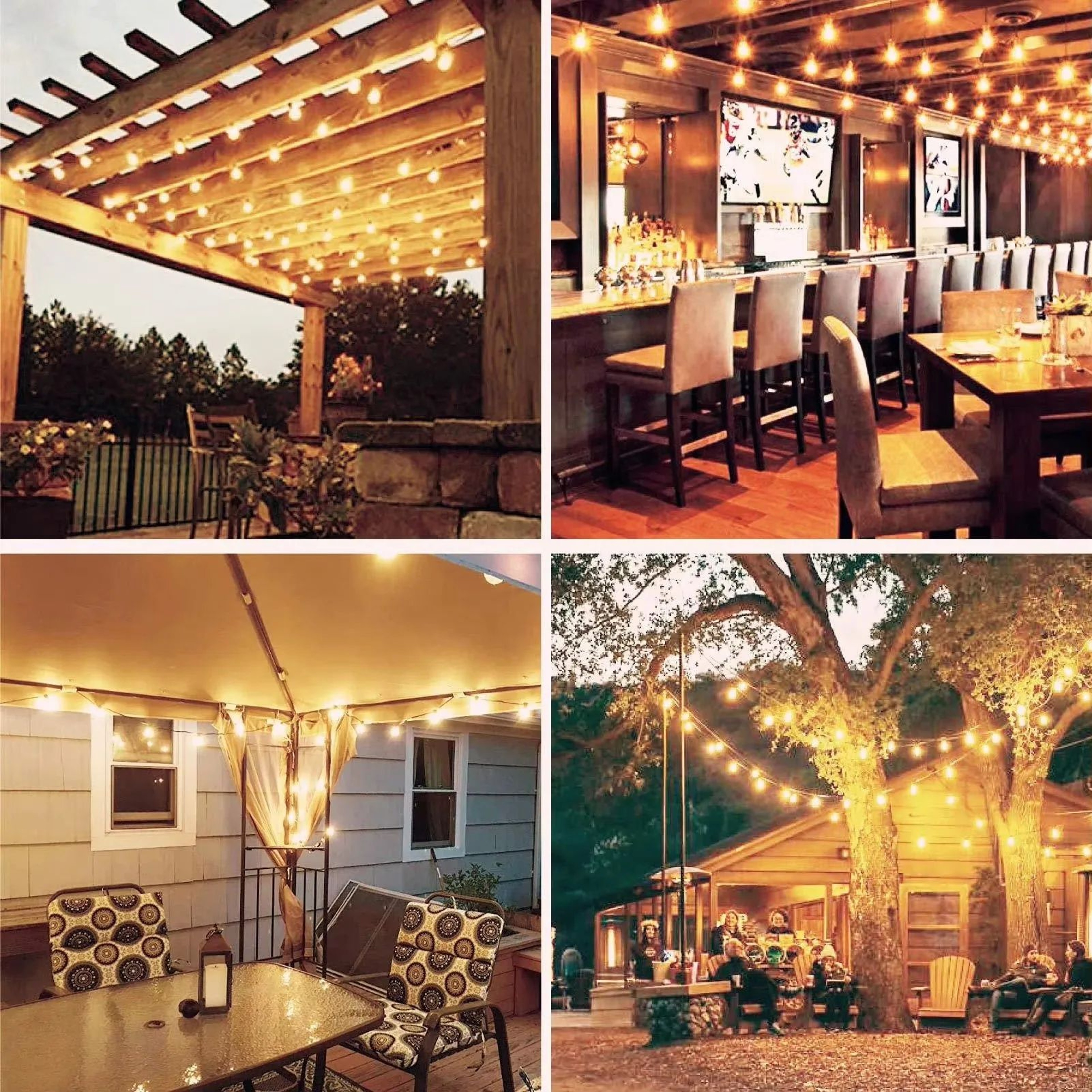 Outdoor G40 LED String Lights With Shatterproof Bulbs 5