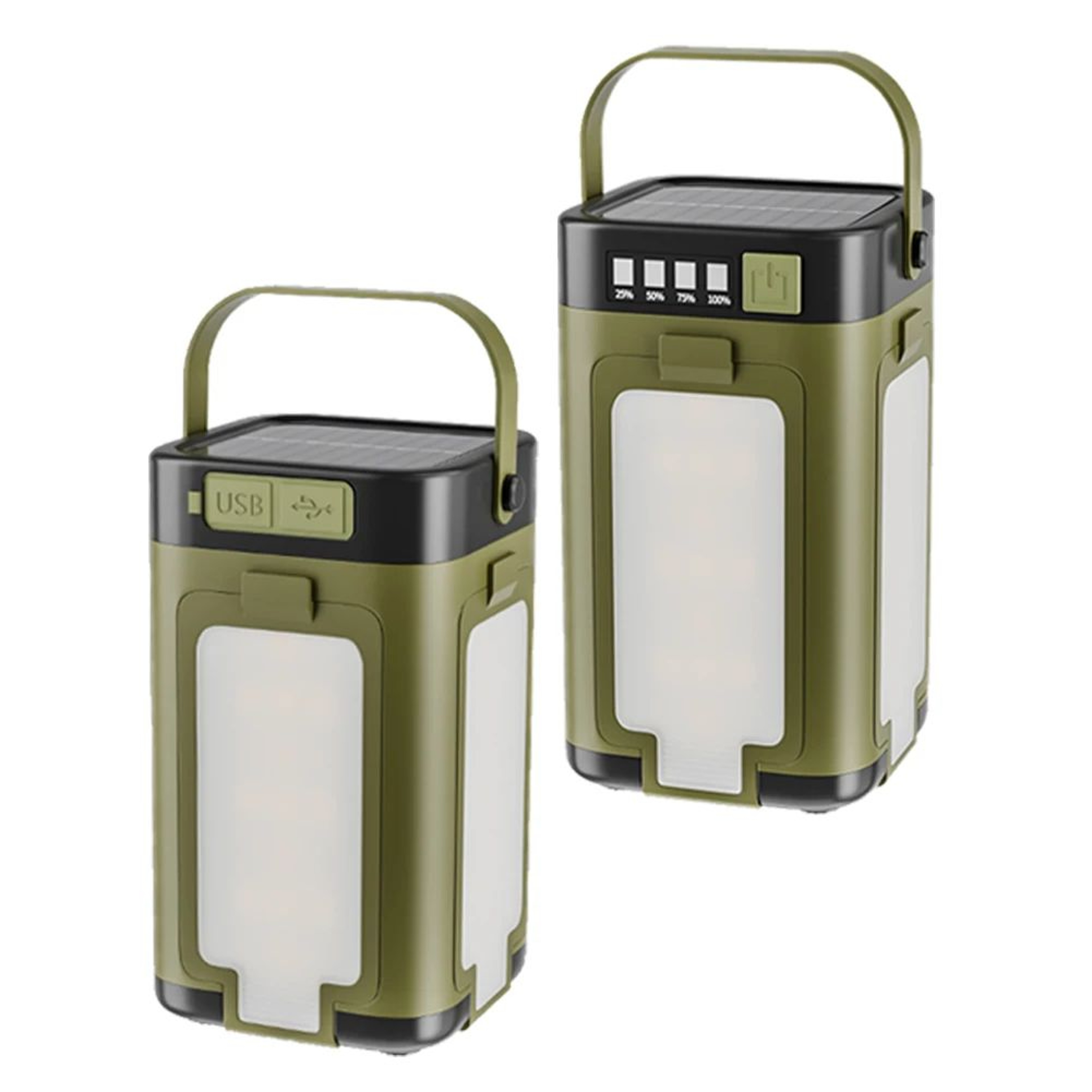 Foldable Rechargeable LED Camping Lantern With Power Bank 1