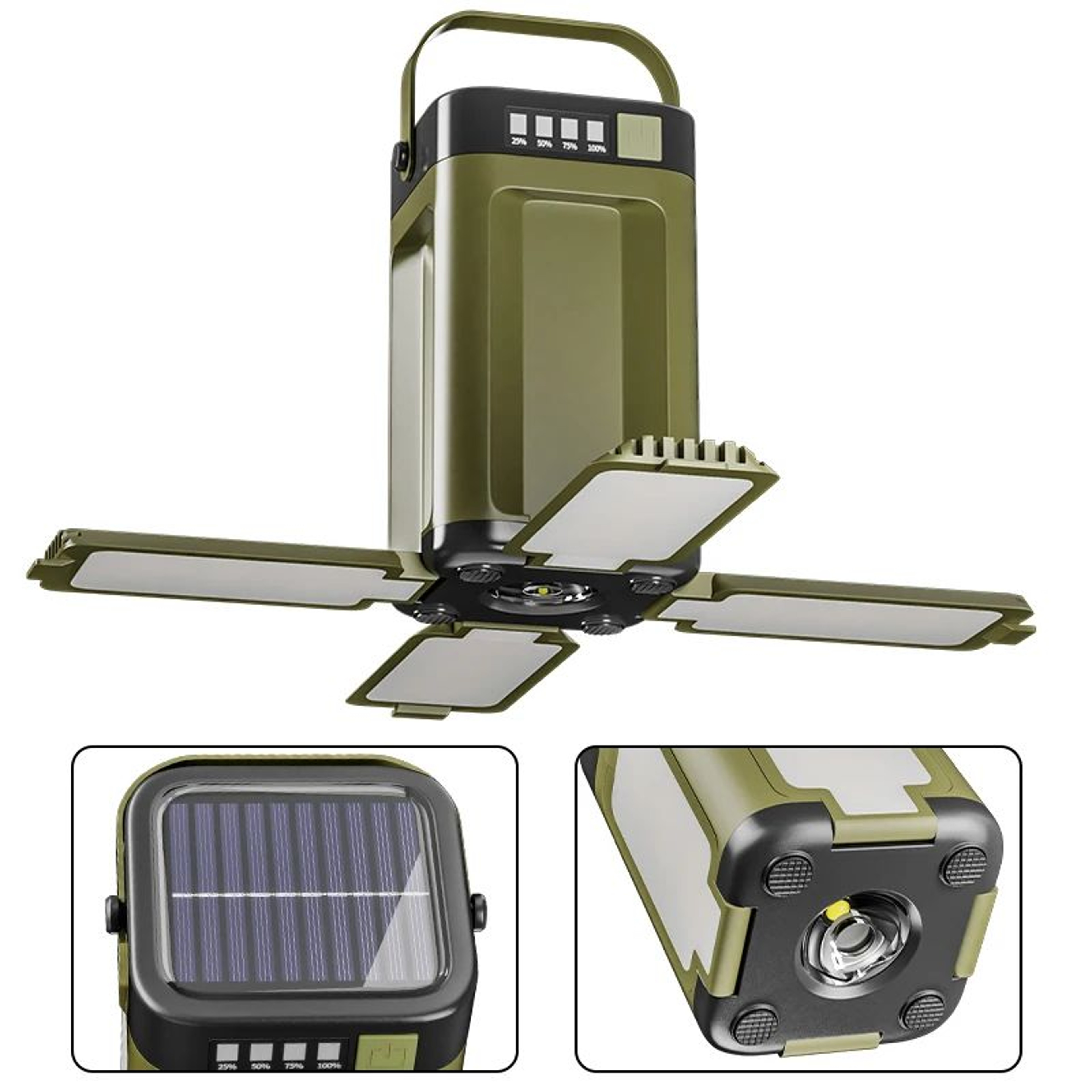 Foldable Rechargeable LED Camping Lantern With Power Bank 9