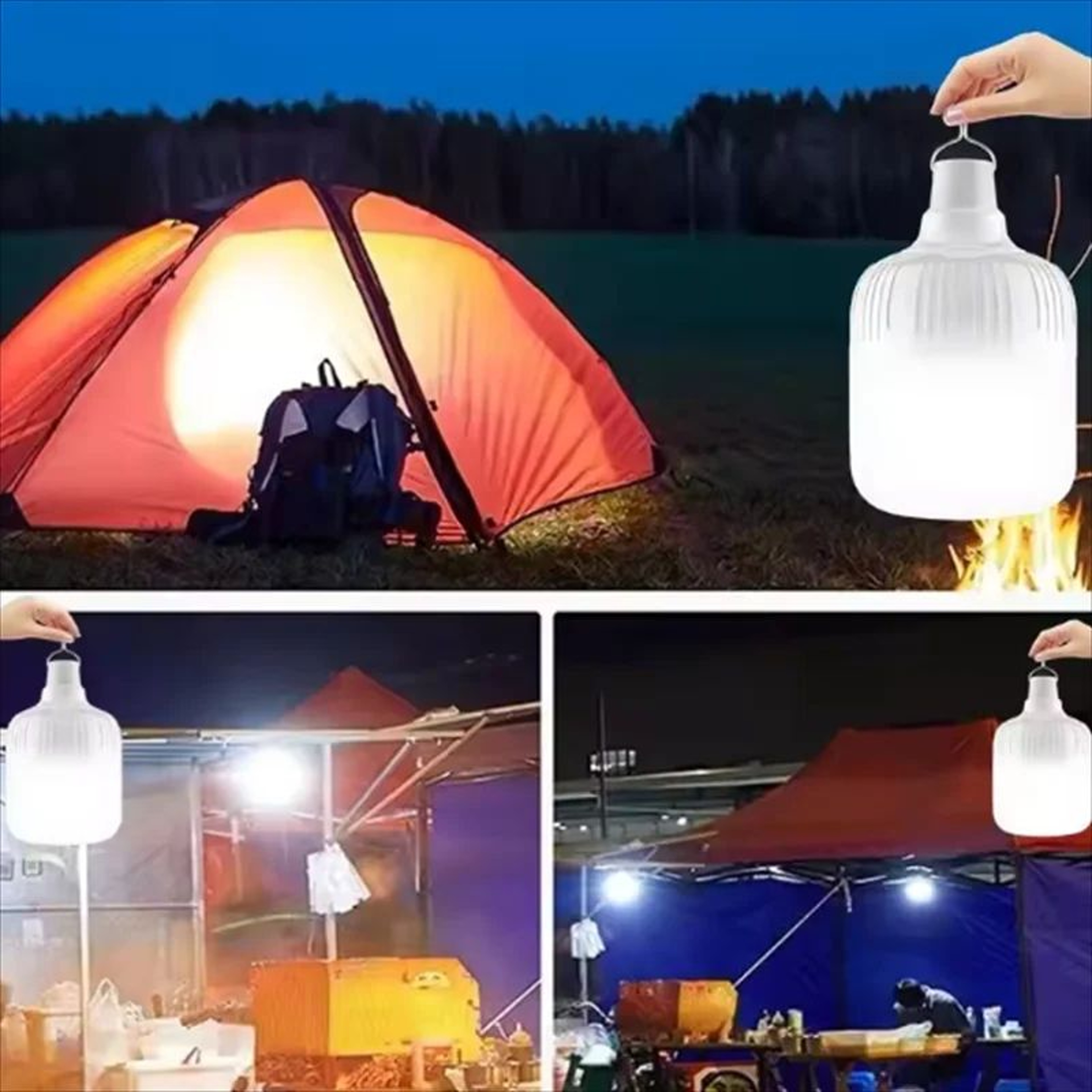 Portable Rechargeable Dimmable LED Camping Lantern With Hook 5