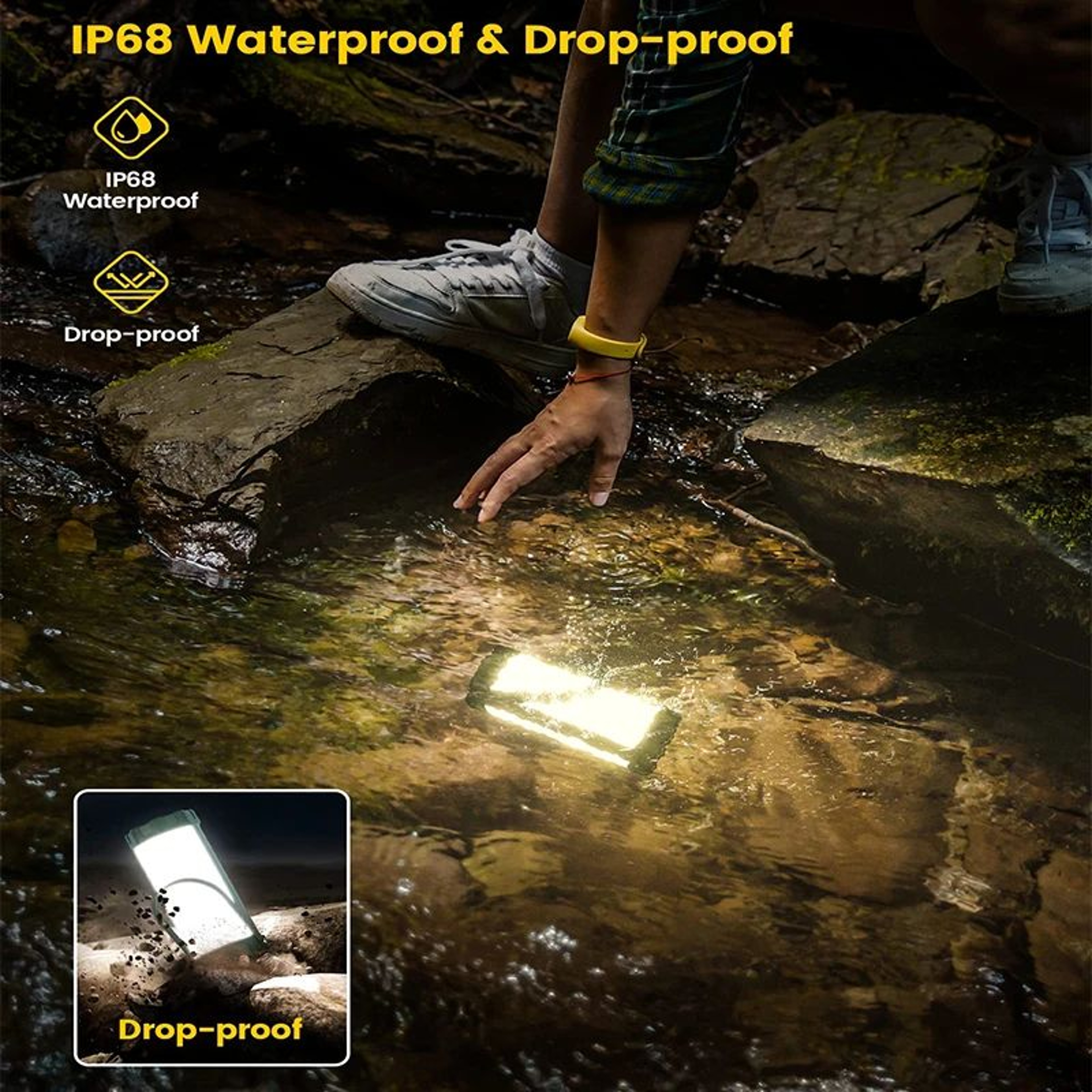106 LED Rechargeable Camping Lantern With Power Bank 3