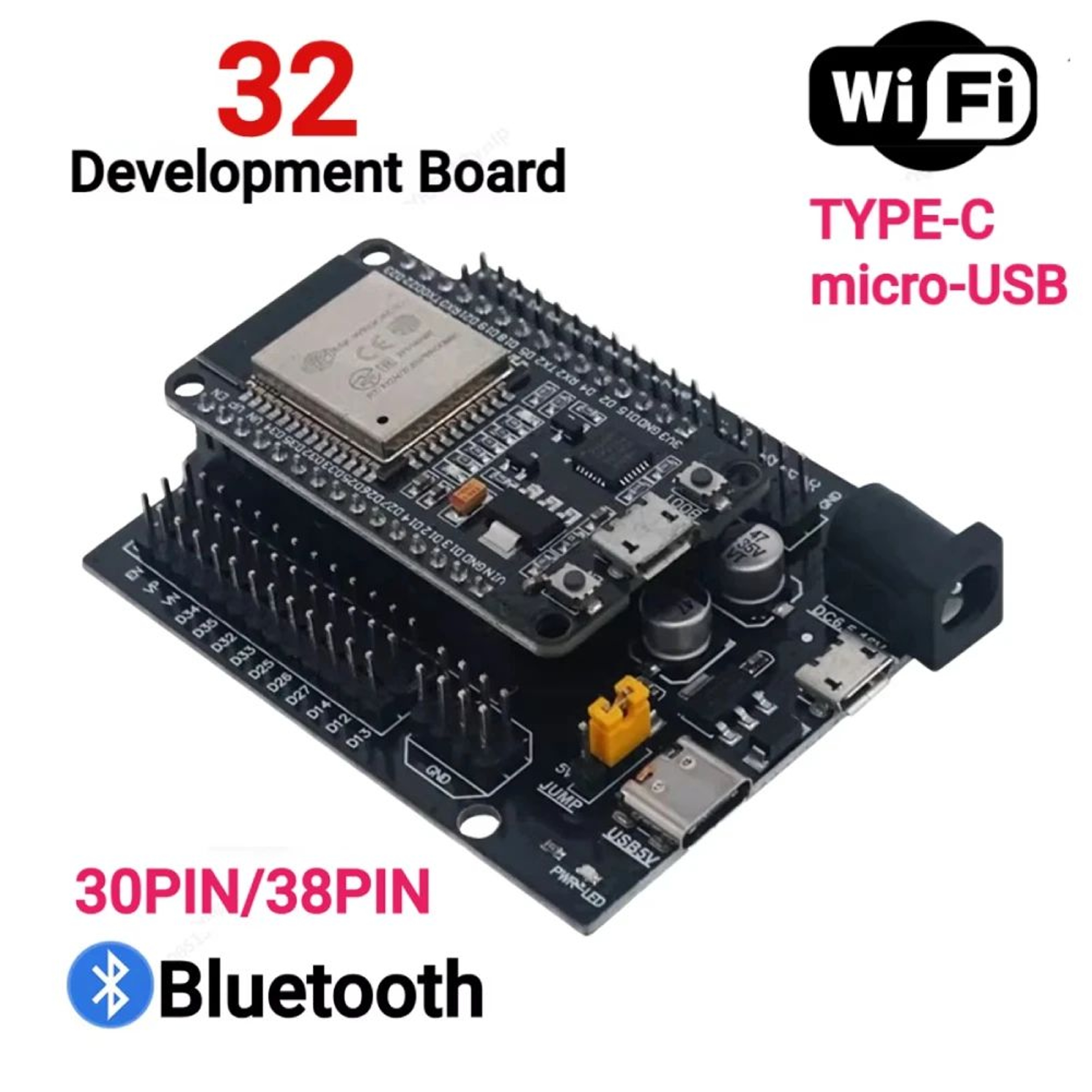 ESP32 Dual Core WiFi Bluetooth Type C Development Board 0