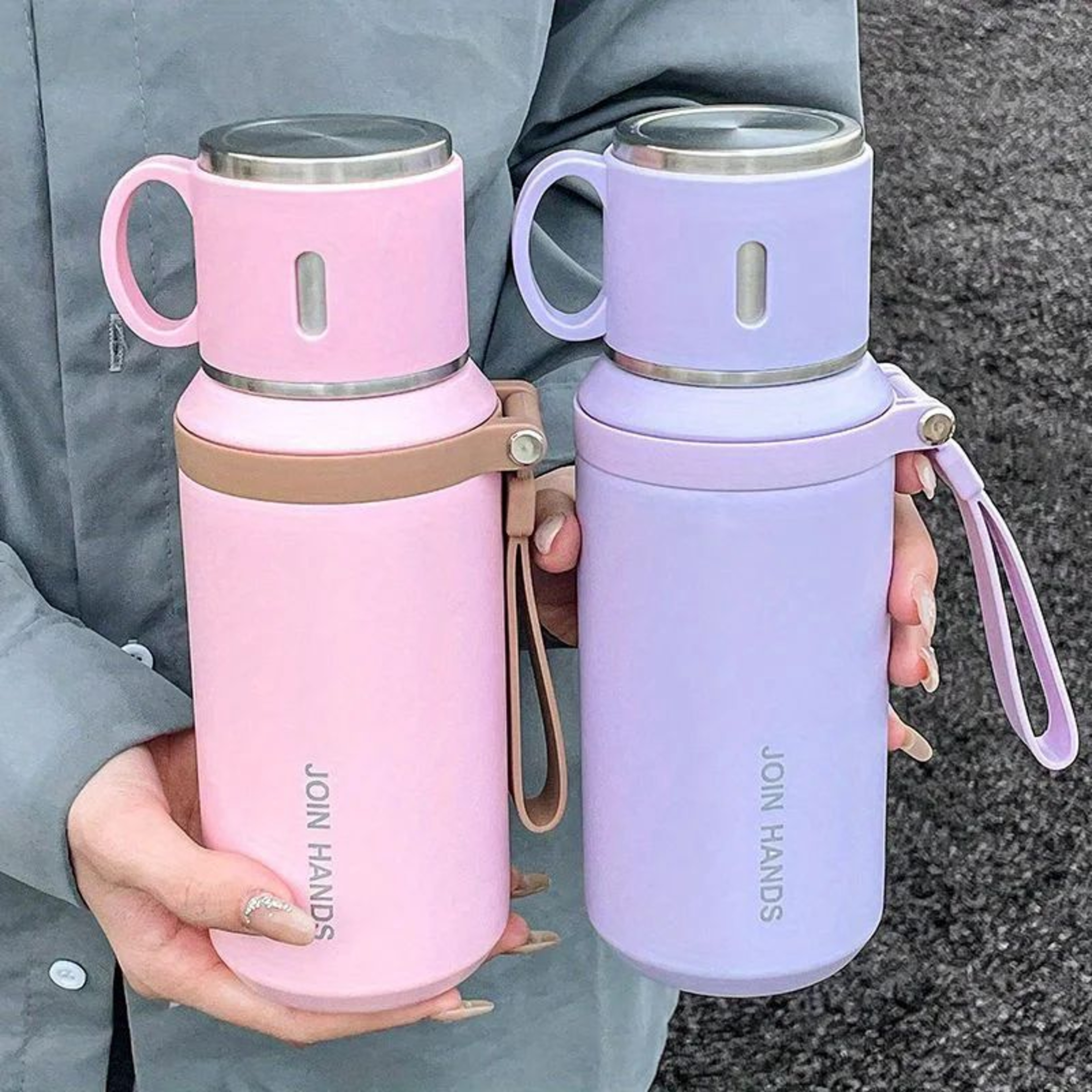 316 Stainless Steel Insulated Vacuum Water Bottle With Cup 1