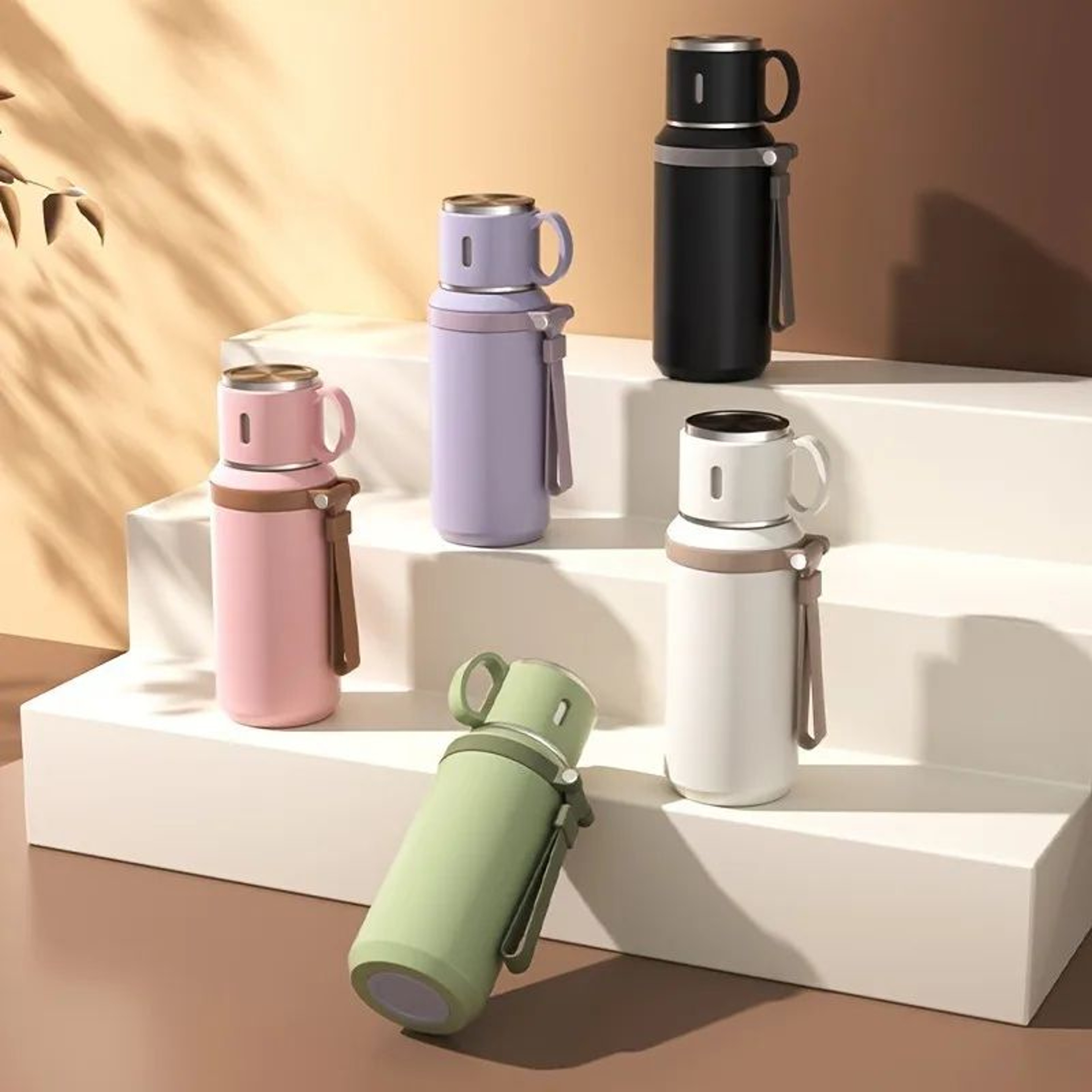 316 Stainless Steel Insulated Vacuum Water Bottle With Cup 12