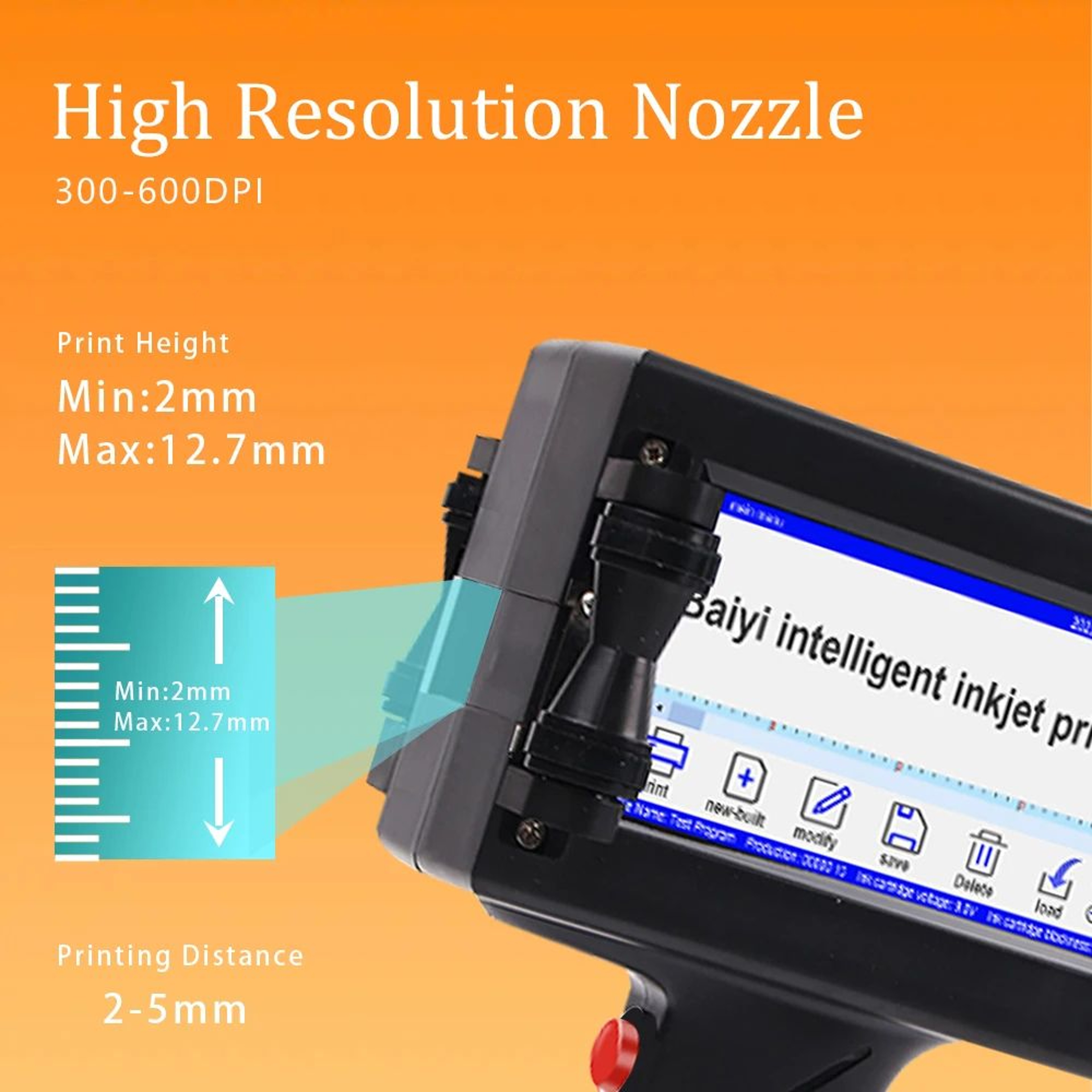 Portable Inkjet Coding Printer For Dates Logos Barcodes And QR Codes 3