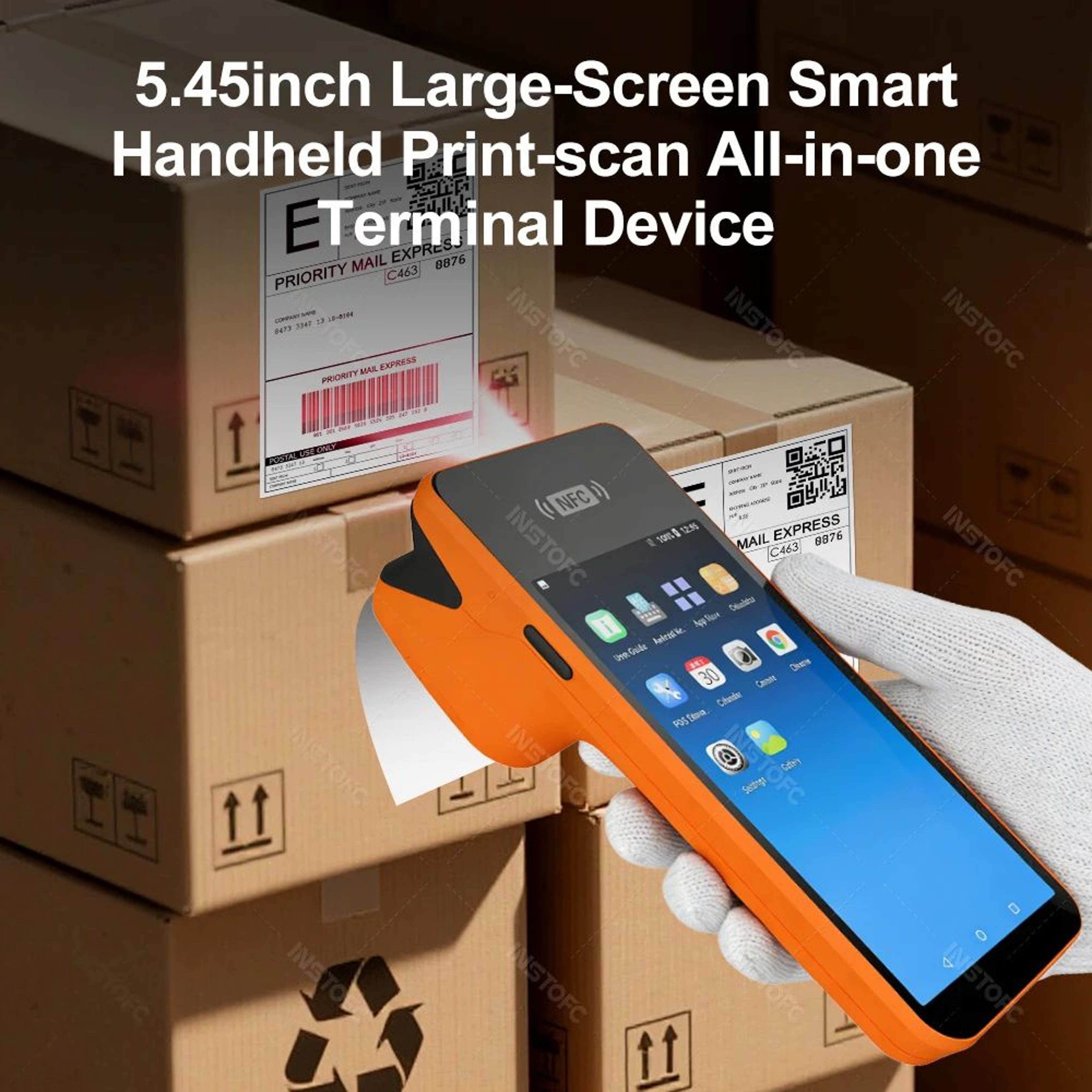 Android 14 All In One POS Terminal With Receipt Printer 3GB RAM 32GB Storage 6