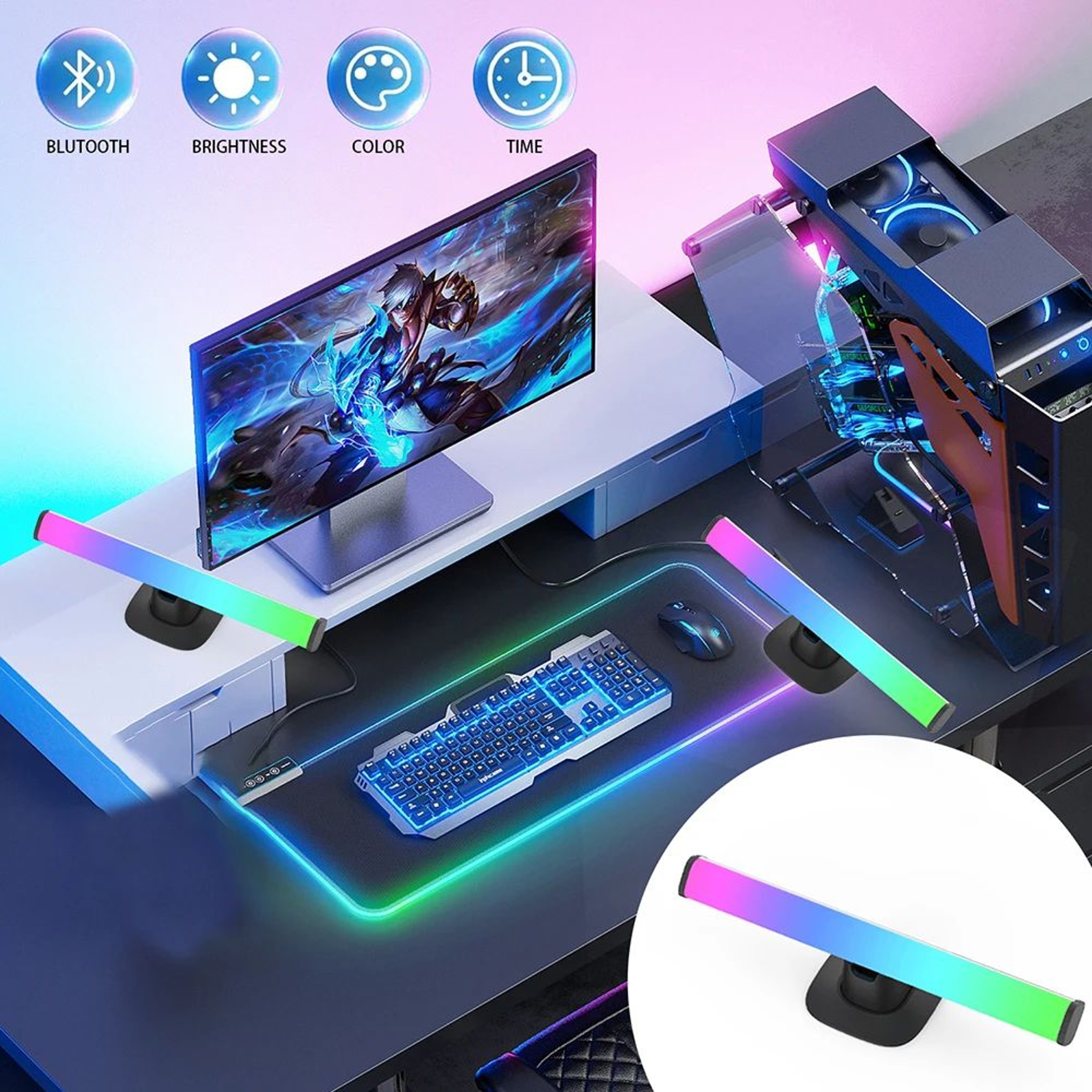 RGBIC Music Rhythm Light Bar With App Control And USB Power 3