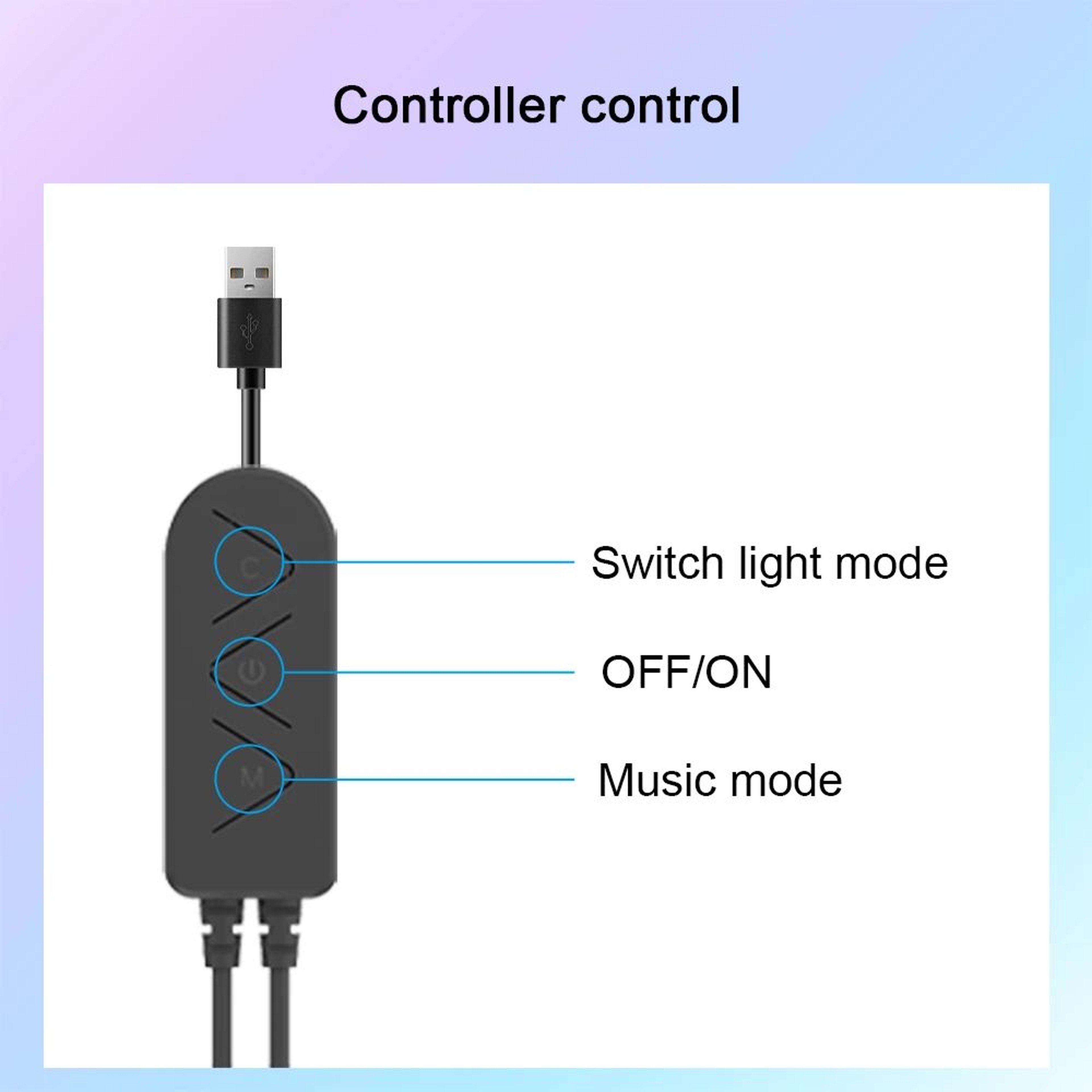 RGBIC Music Rhythm Light Bar With App Control And USB Power 4
