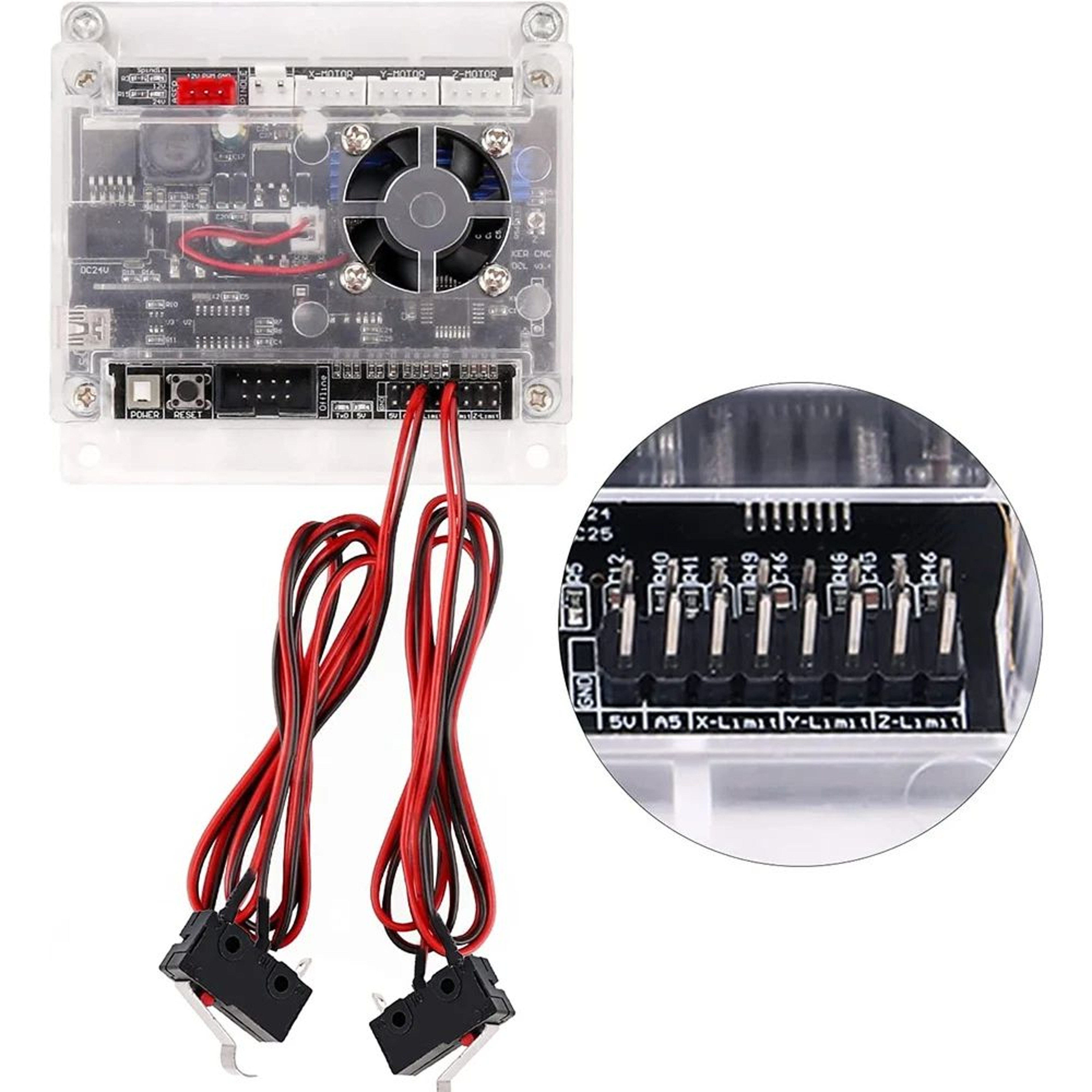 CNC Router Limit Switch And Emergency Stop Switch Accessories 1