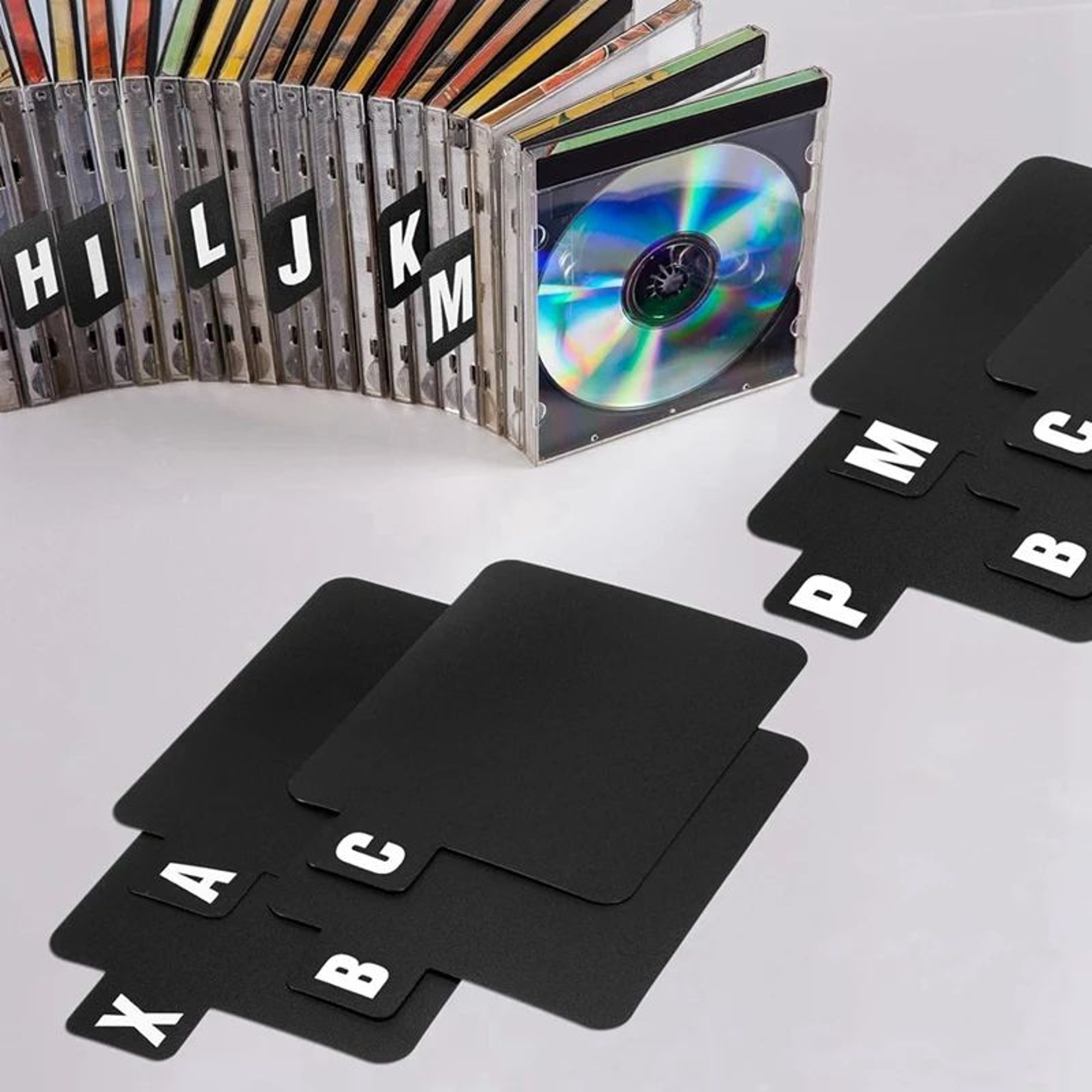 26 Piece Alphabetical Vinyl Record And DVD Organizer Dividers 0