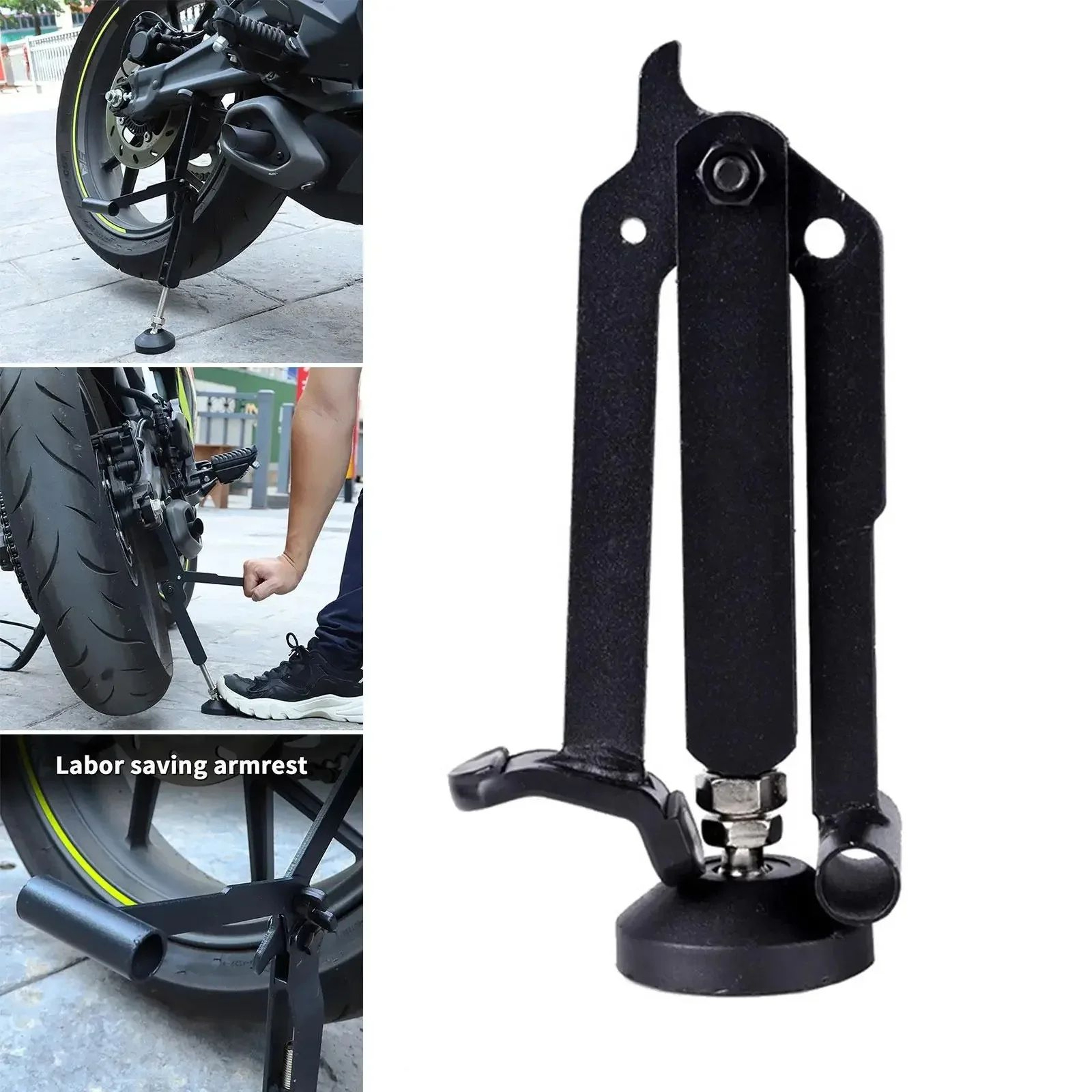 Foldable Motorcycle Lifting Support Stand For Maintenance And Repairs 2