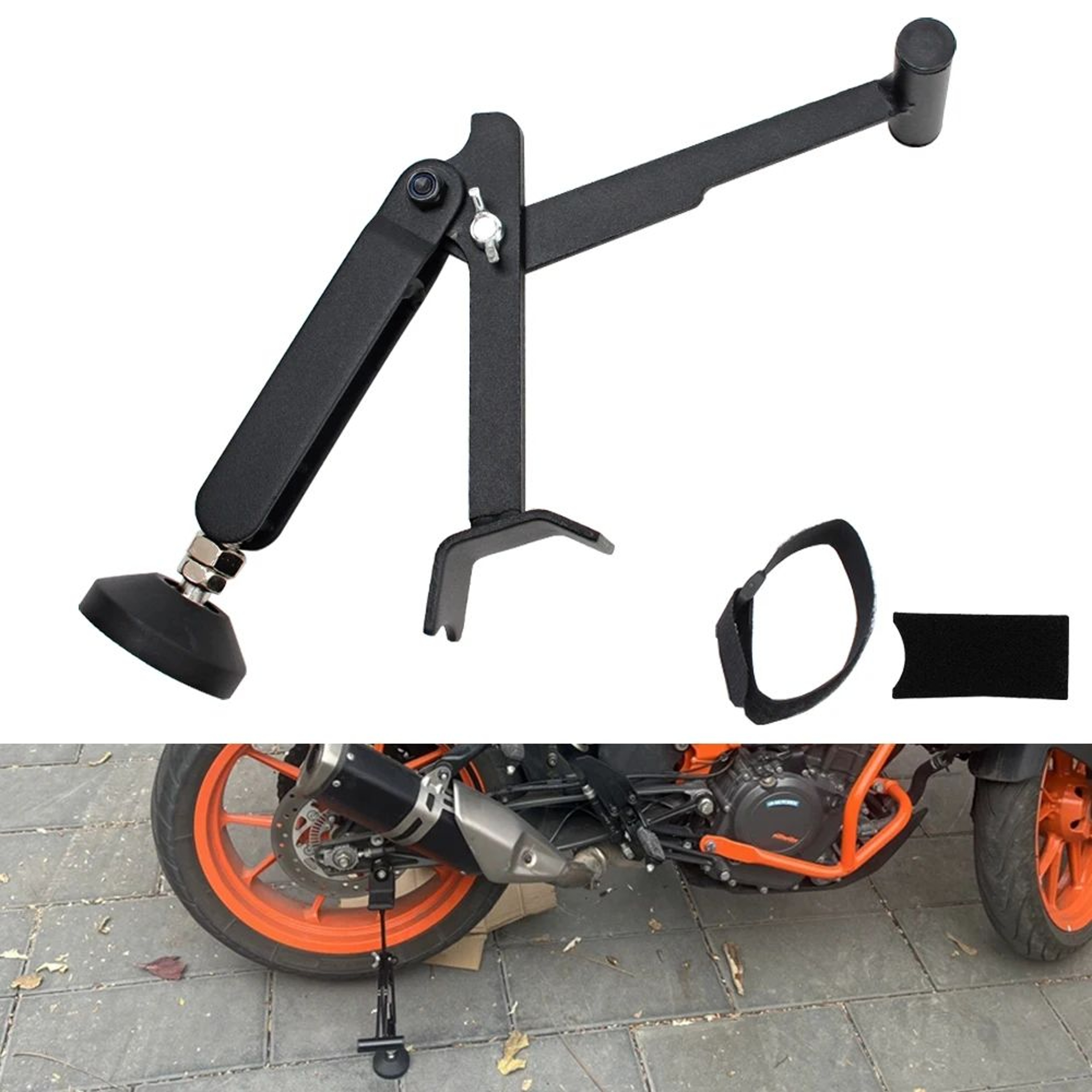 Foldable Motorcycle Lifting Support Stand For Maintenance And Repairs 4