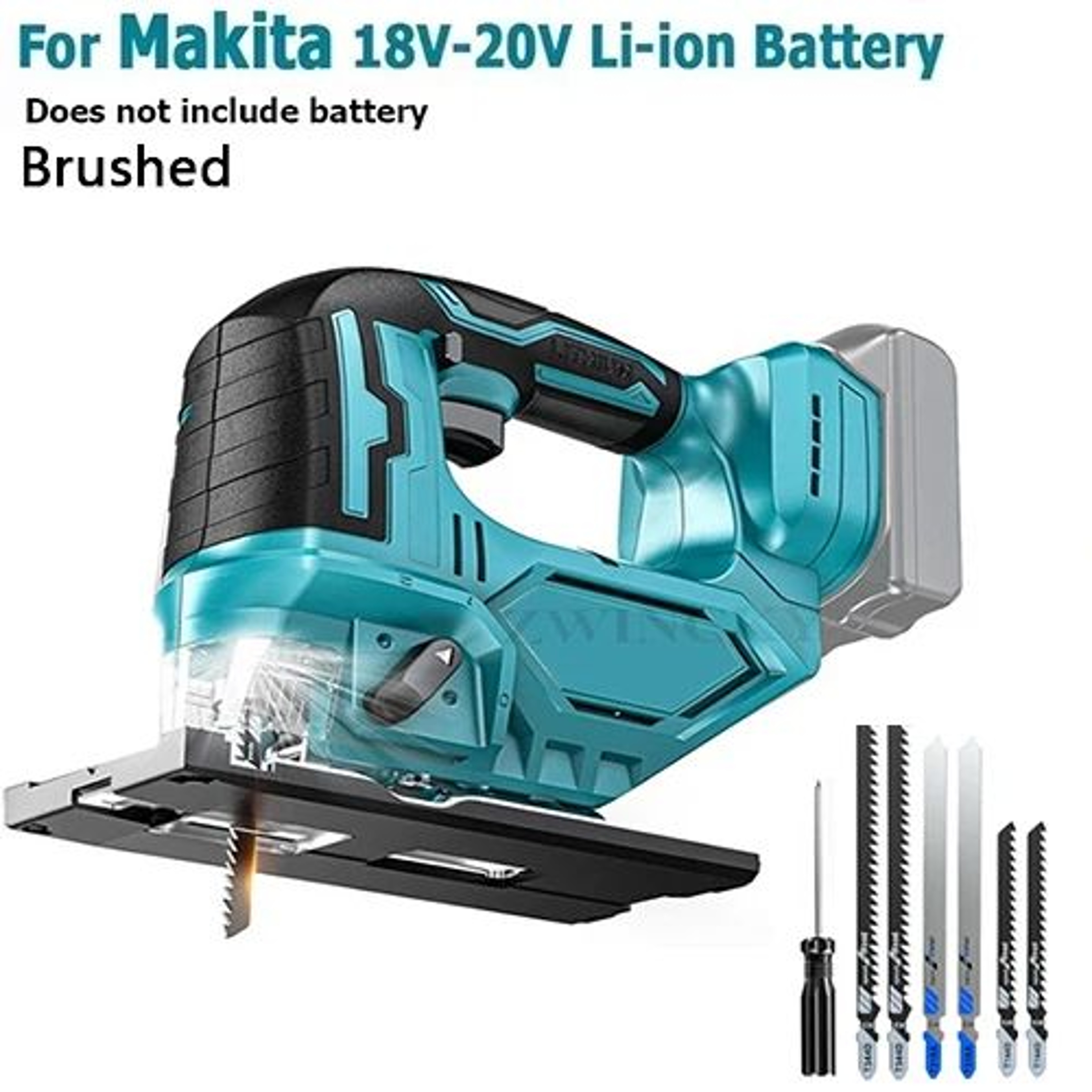 Brushless Cordless Jigsaw With Variable Speed And Bevel Cutting For Makita 18V Batteries 6