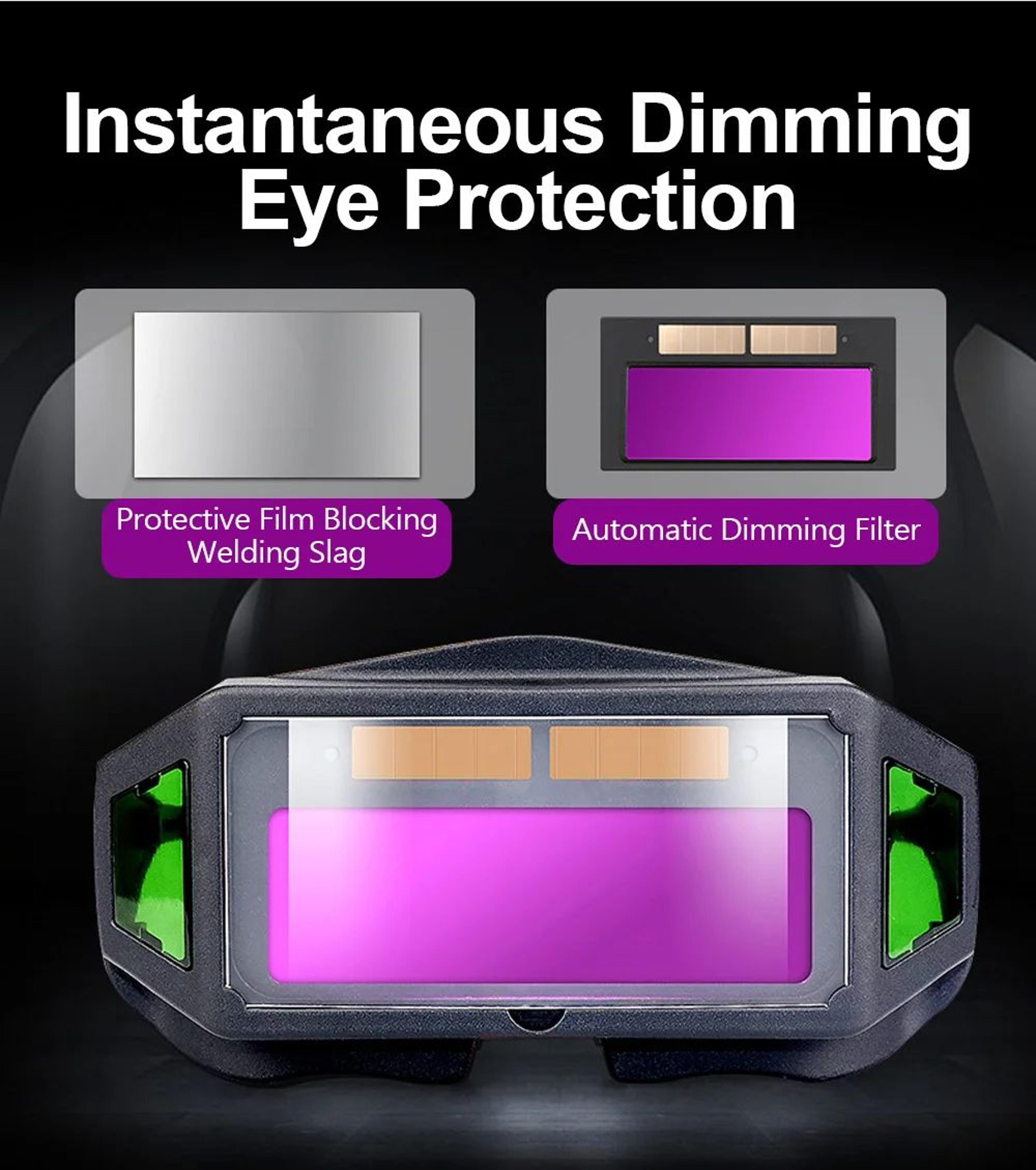 Automatic Darkening Welding Glasses For TIG MIG And MMA Welding 4