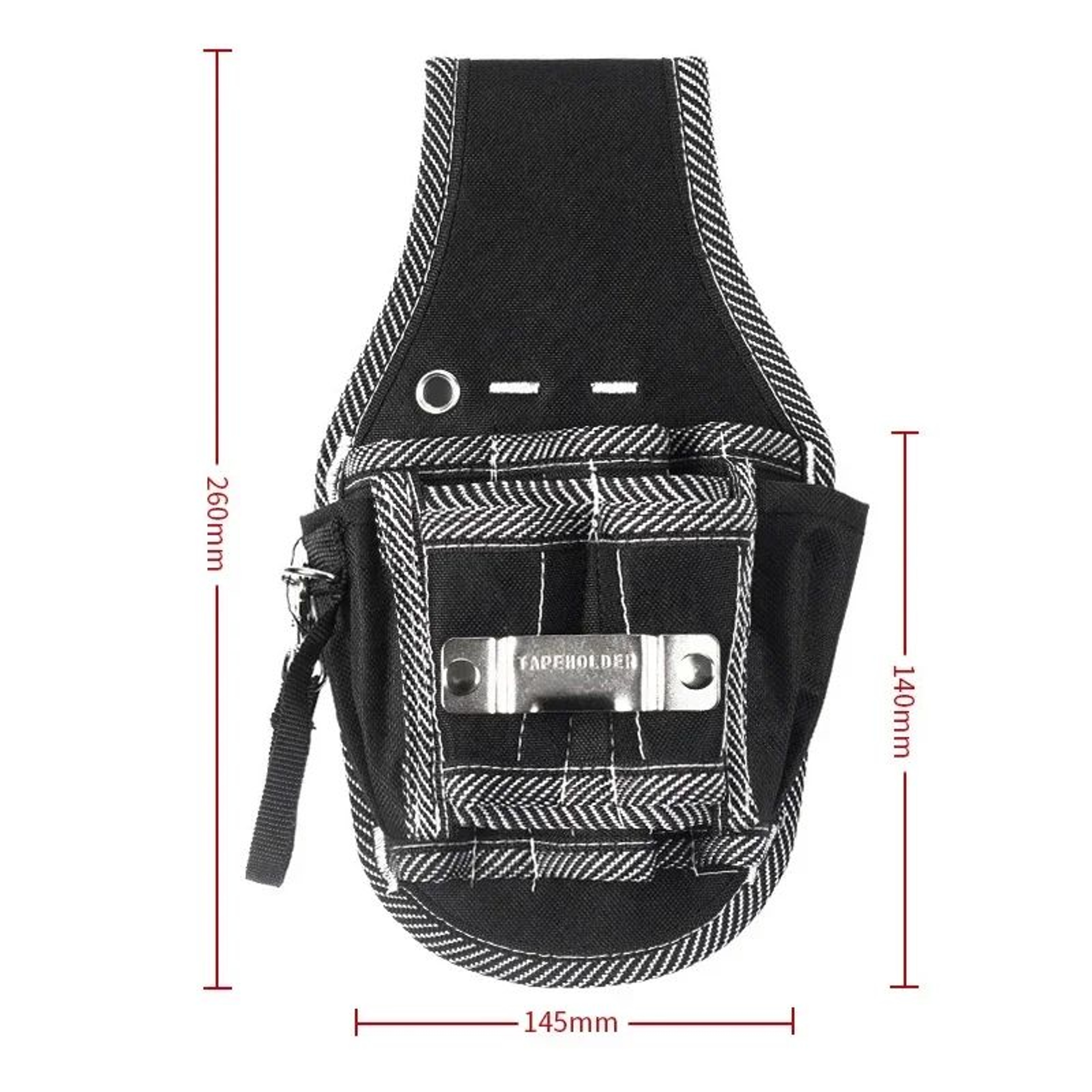 9 In 1 Electrician Tool Waist Bag With 600D Nylon Fabric 2