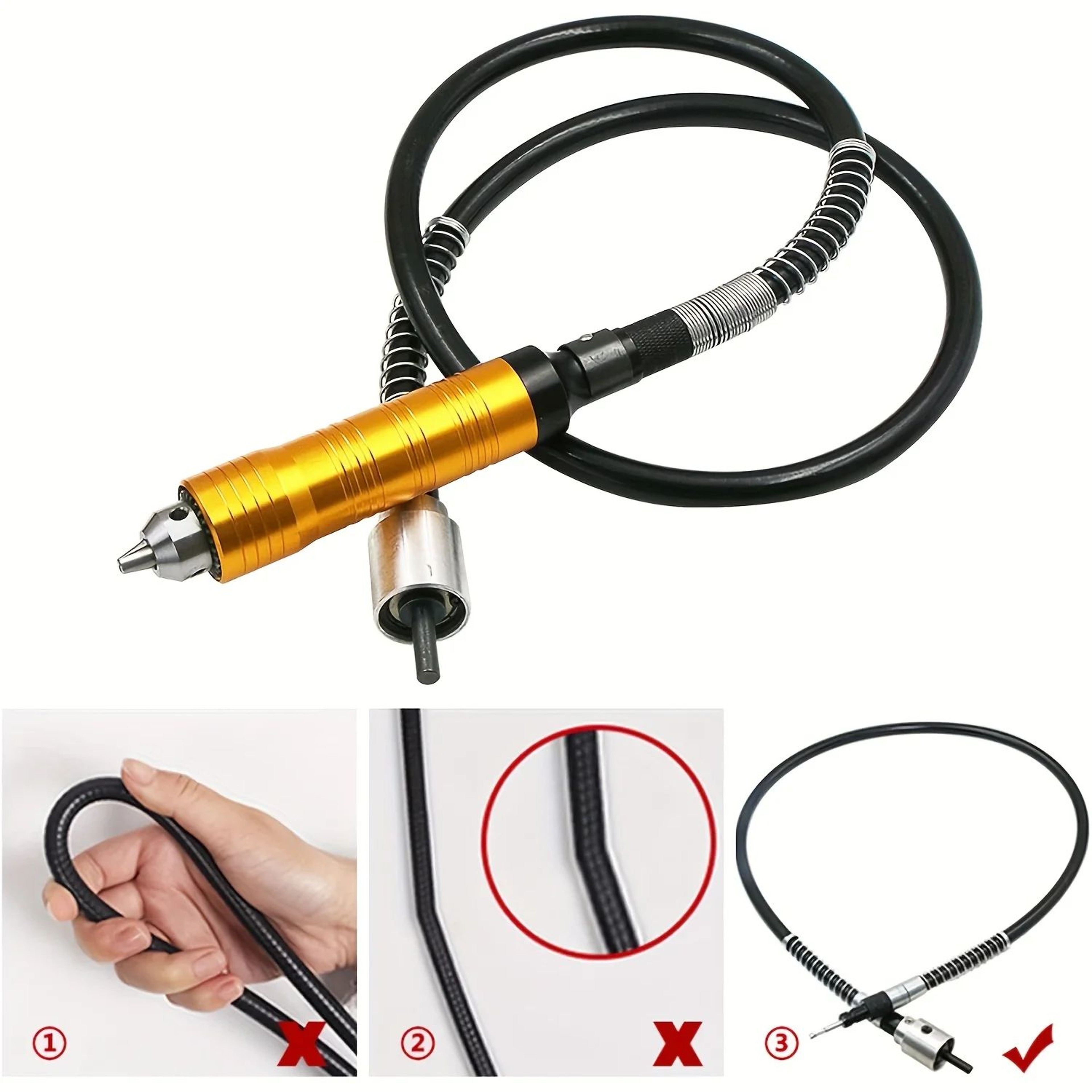 Flexible Rotary Tool Extension Shaft With 03 To 65mm Chuck 6