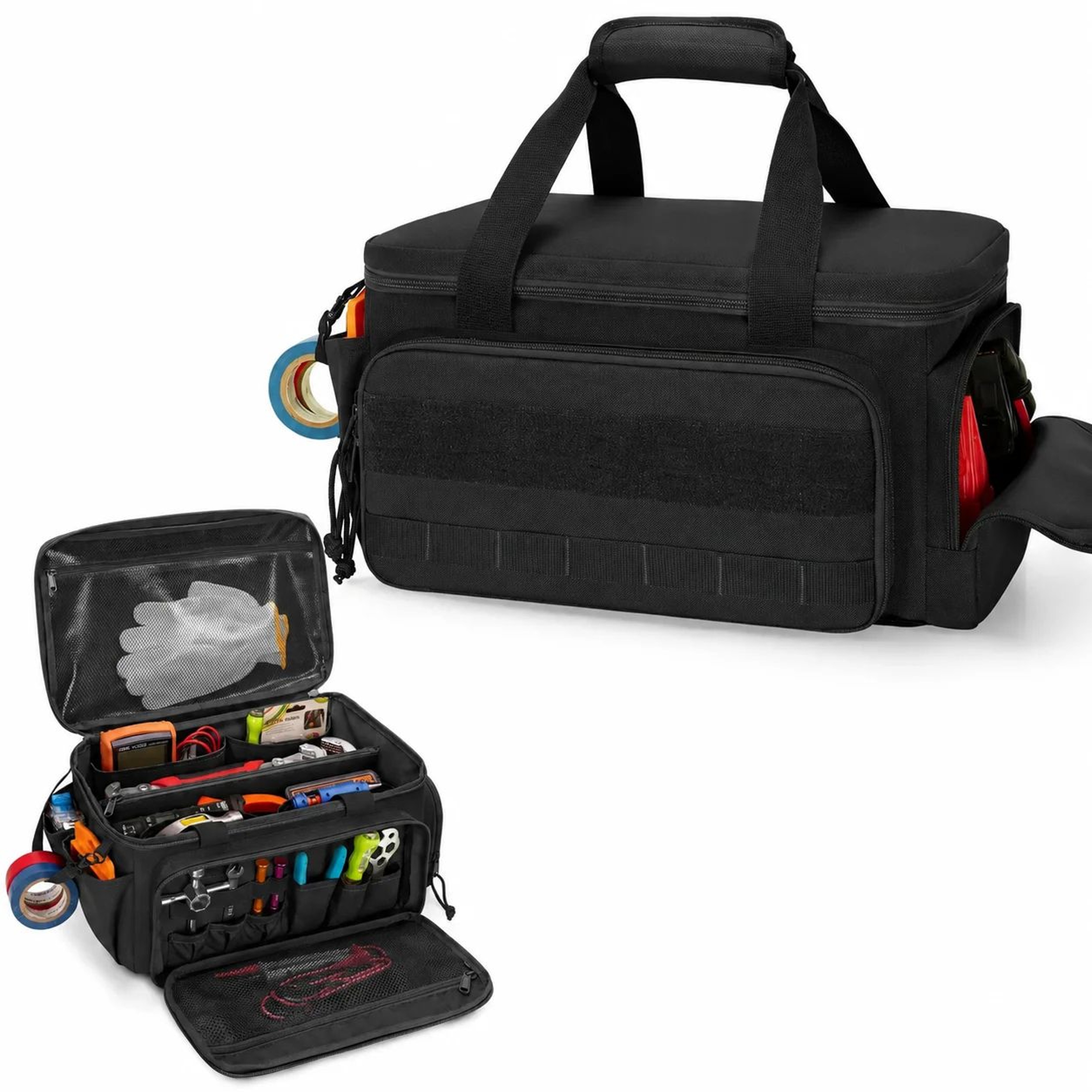 14 Inch Heavy Duty Tactical Tool Bag With Non Slip Base Durable Portable Tool Storage 0