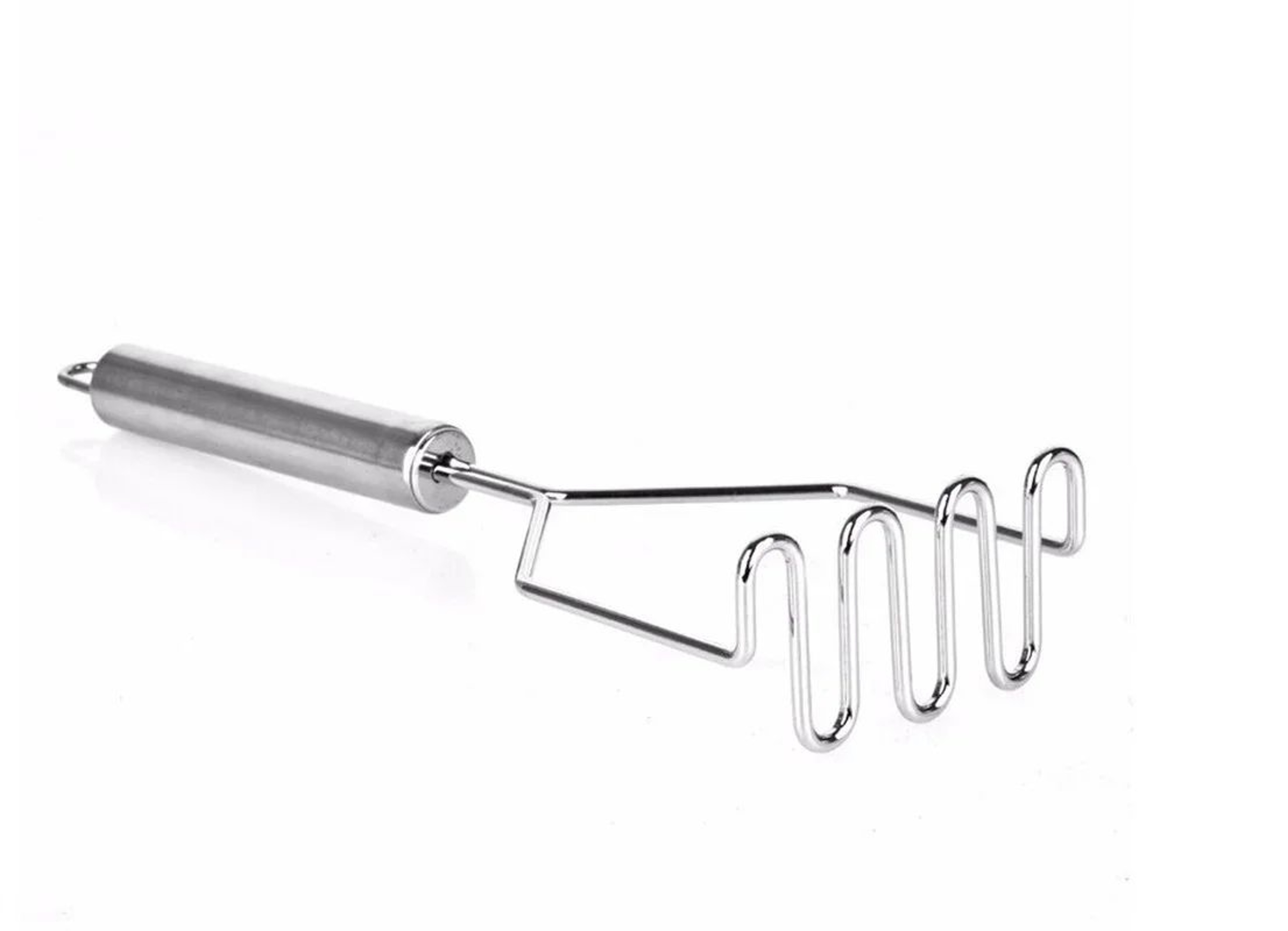 Stainless Steel Potato Masher With Wavy Mashing Head 4