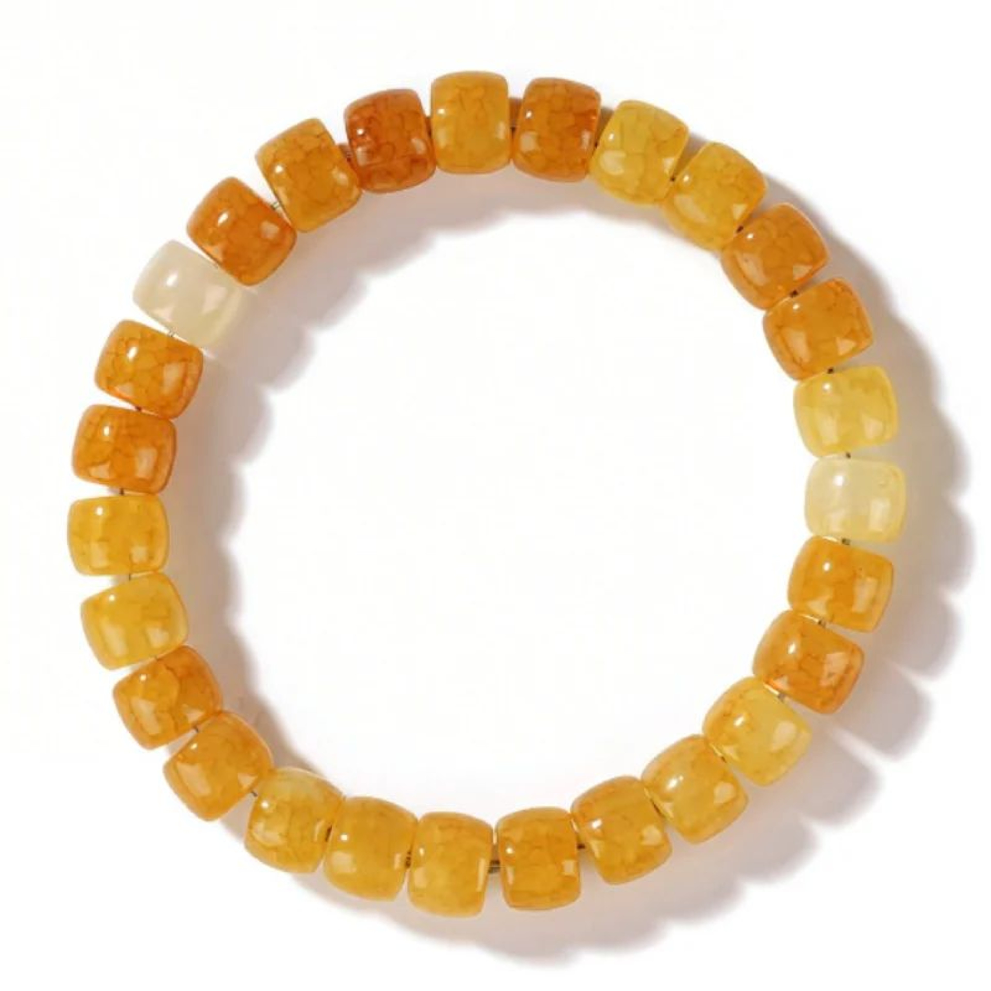 Yellow Citrine Crystal Beaded Bracelet For Women And Men 10