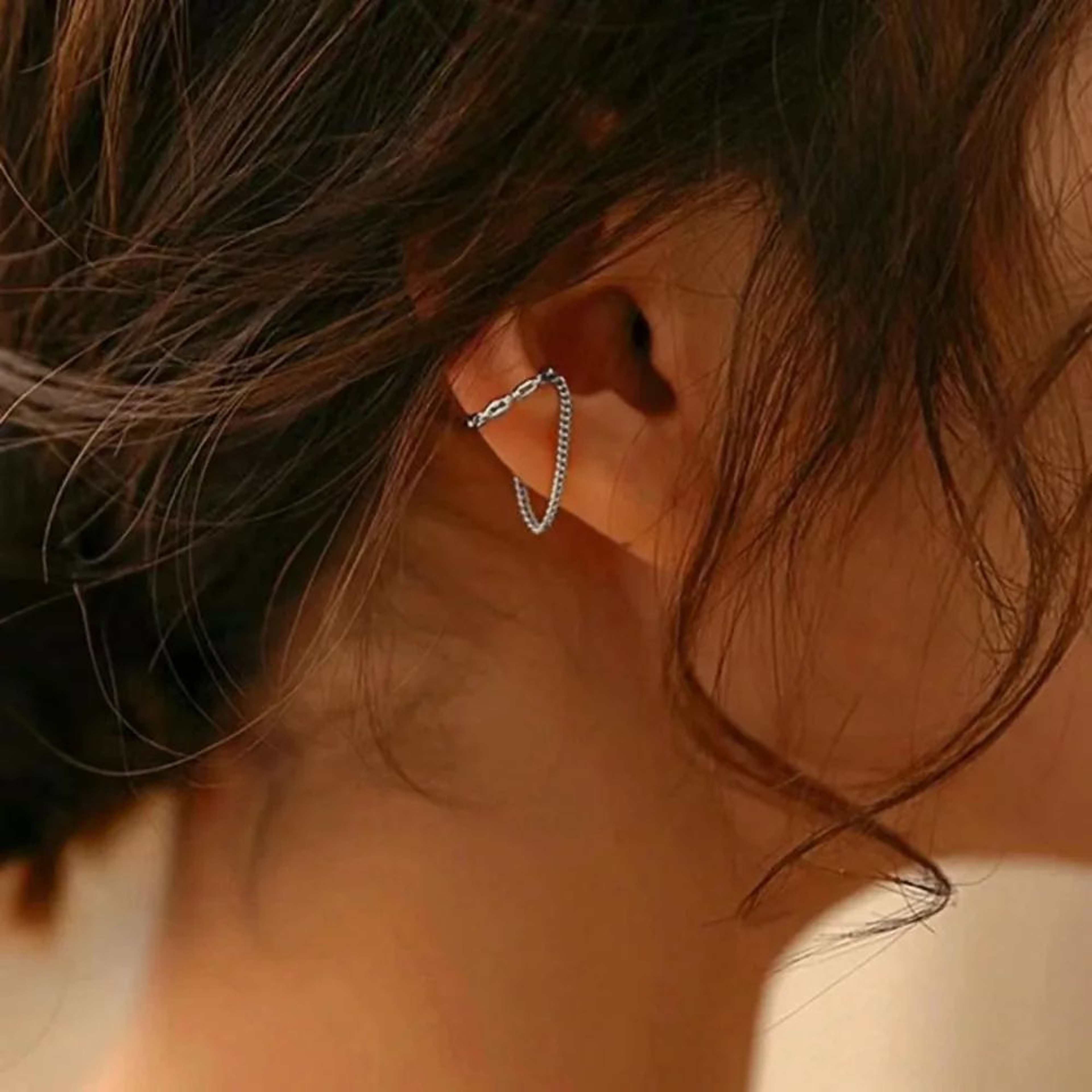 Minimalist Chain Ear Cuff Earring Without Piercing For Women 2