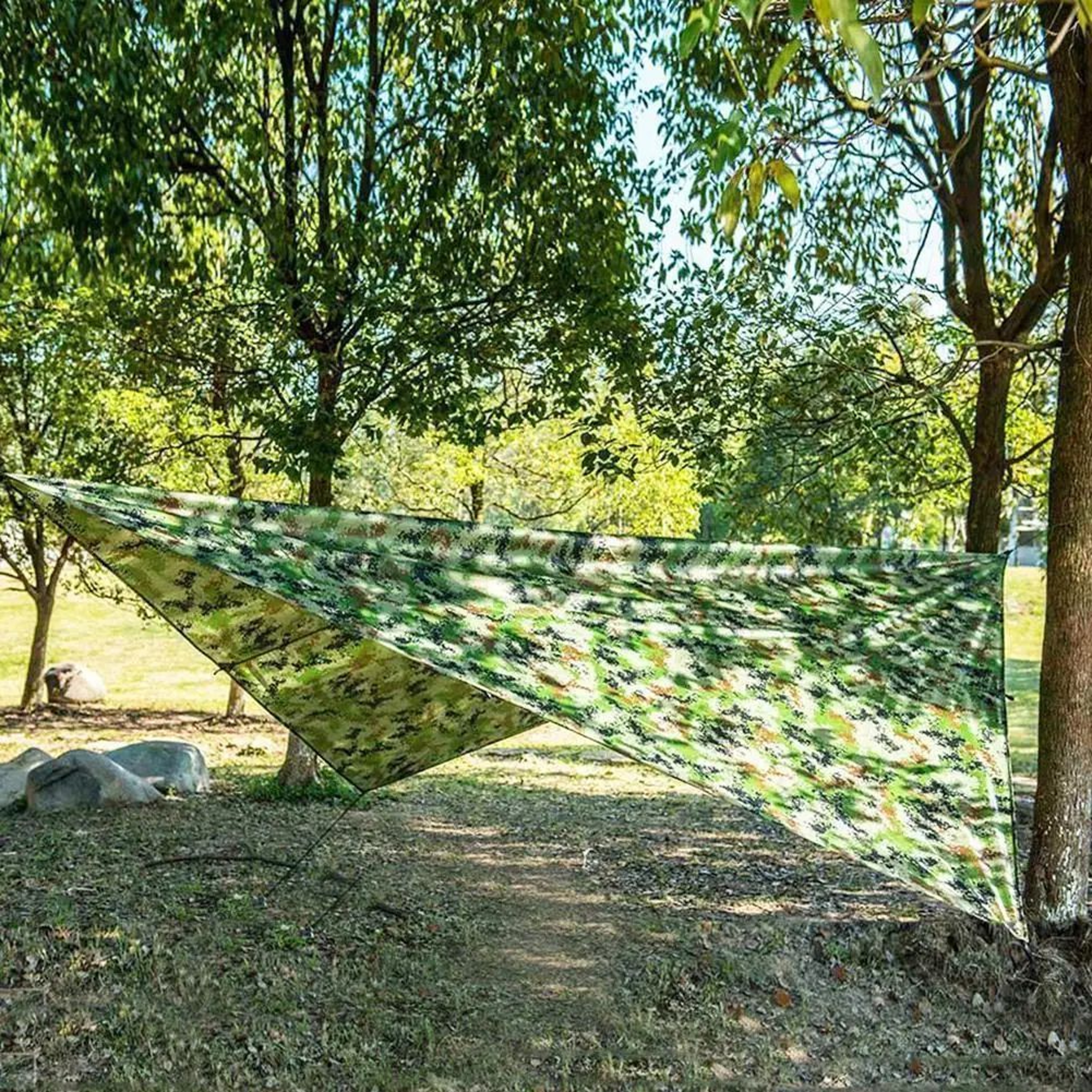 Ultralight Camouflage Camping Tarp And Beach Mat 100 X 145 Cm 2