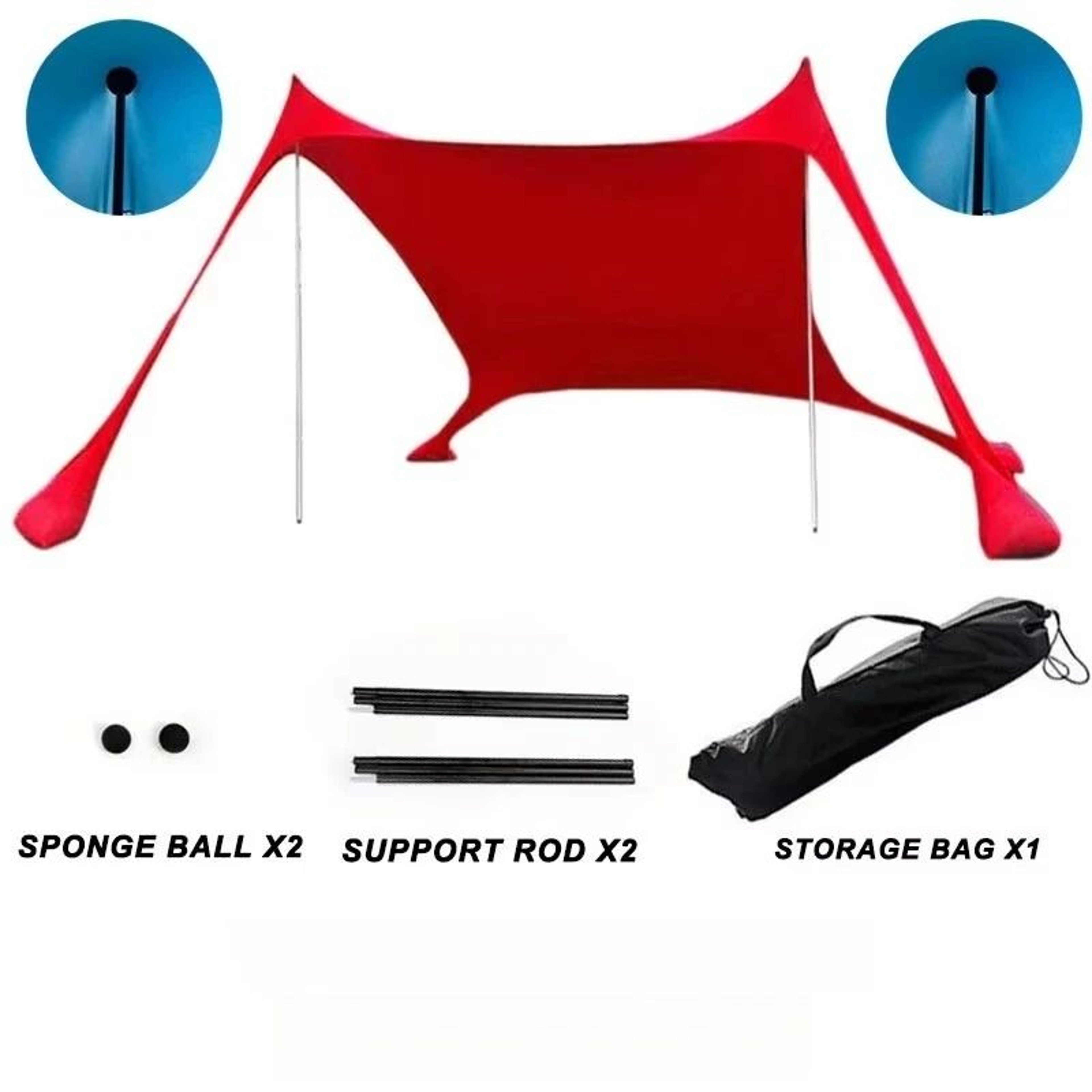 Ultralight Pop Up Beach Sun Shade Tent For Camping And Picnics 14
