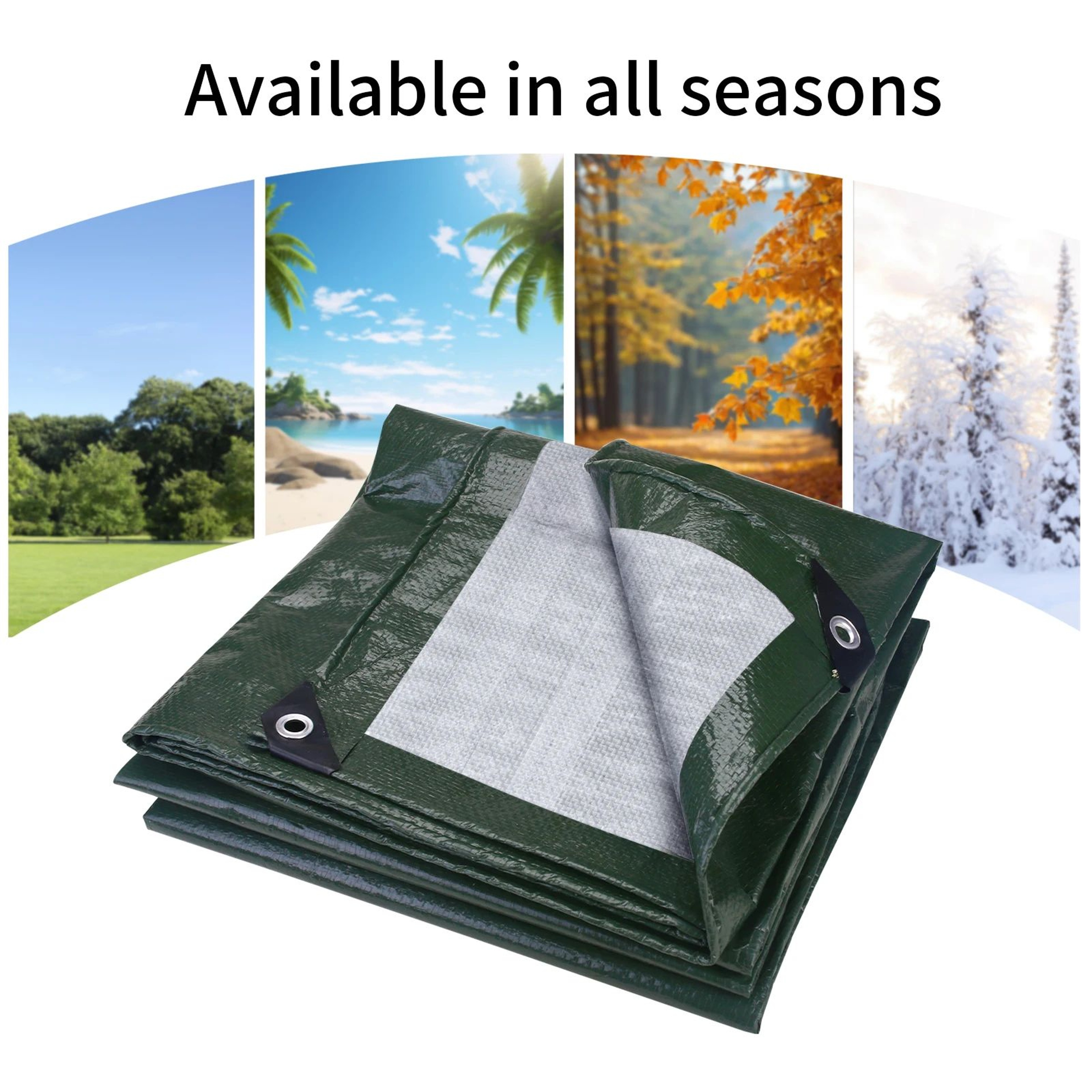 Heavy Duty Waterproof Tarp With Grommets For Outdoor Protection 4