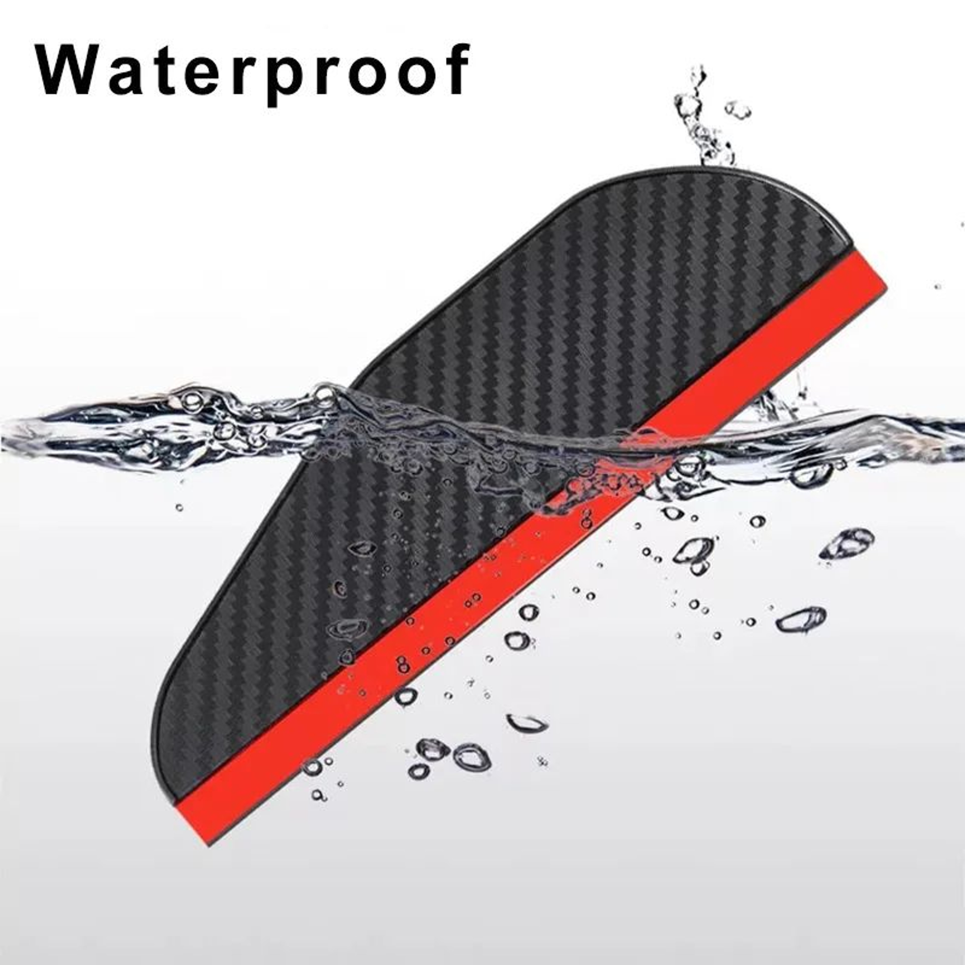 2pcs Carbon Fiber Style Car Side Mirror Rain Shields 6