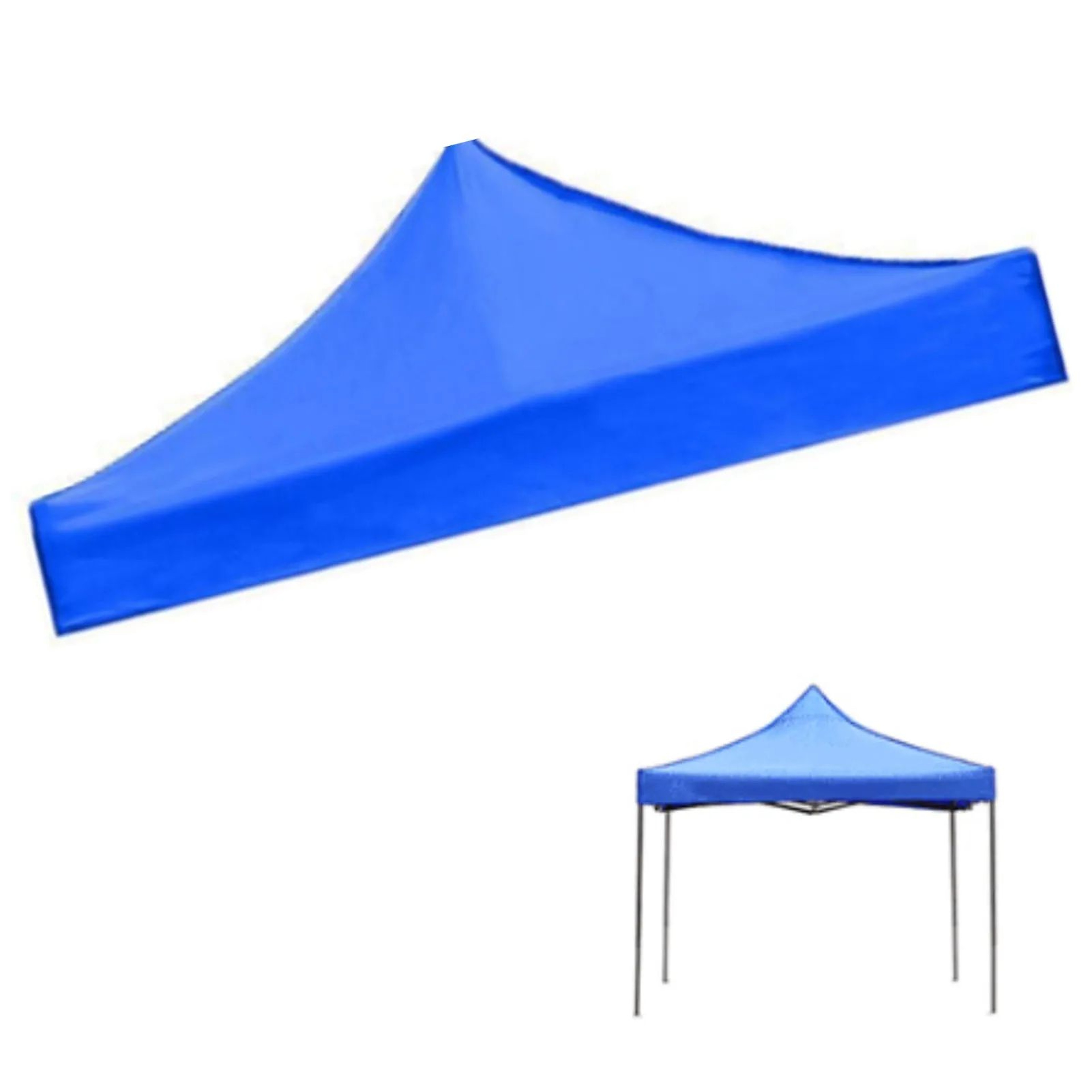 Blue Oxford Cloth Canopy Replacement Top For Sun And Rain Protection 4