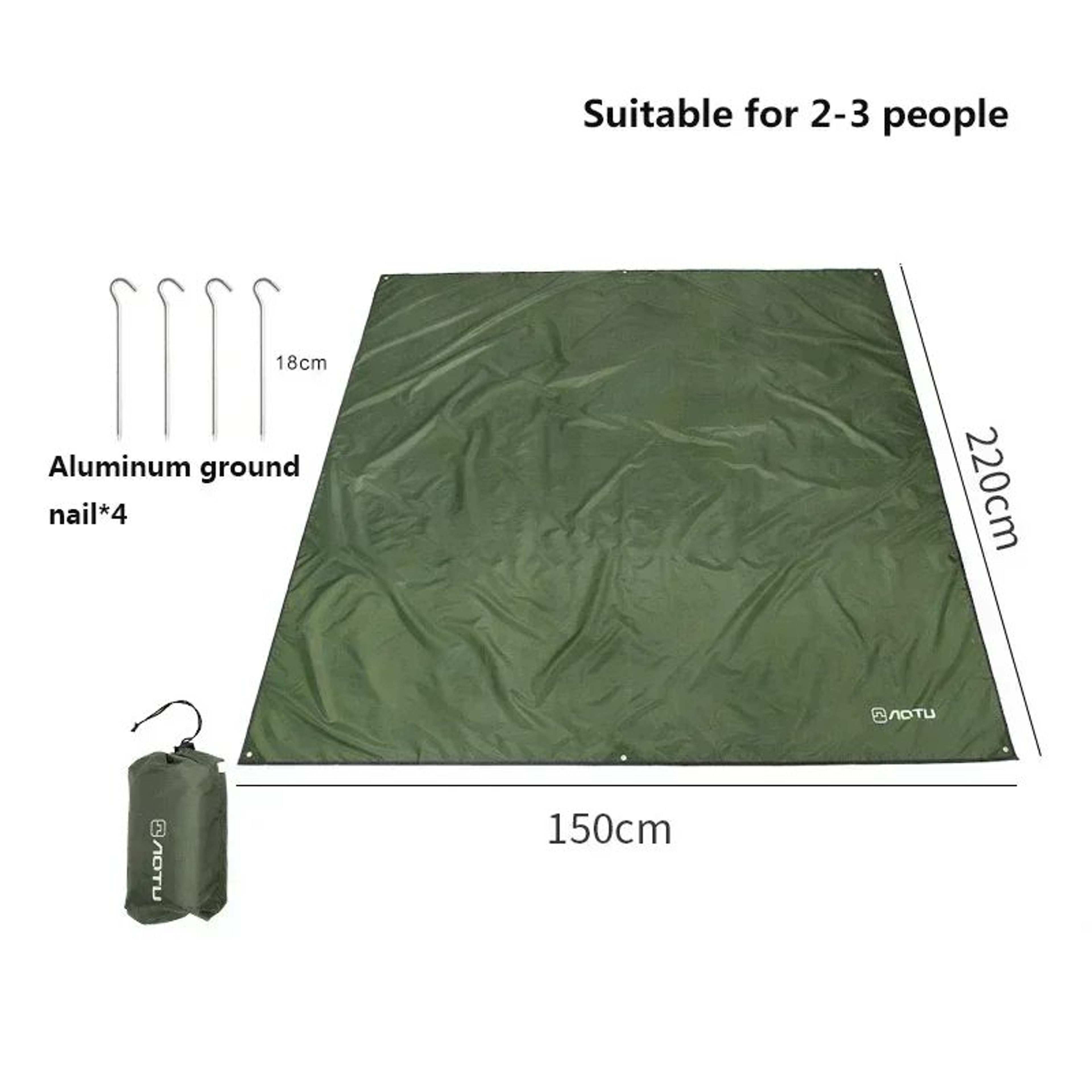 Waterproof Camping Tarp For Hammock Shelter And Picnic Ground Cover 24