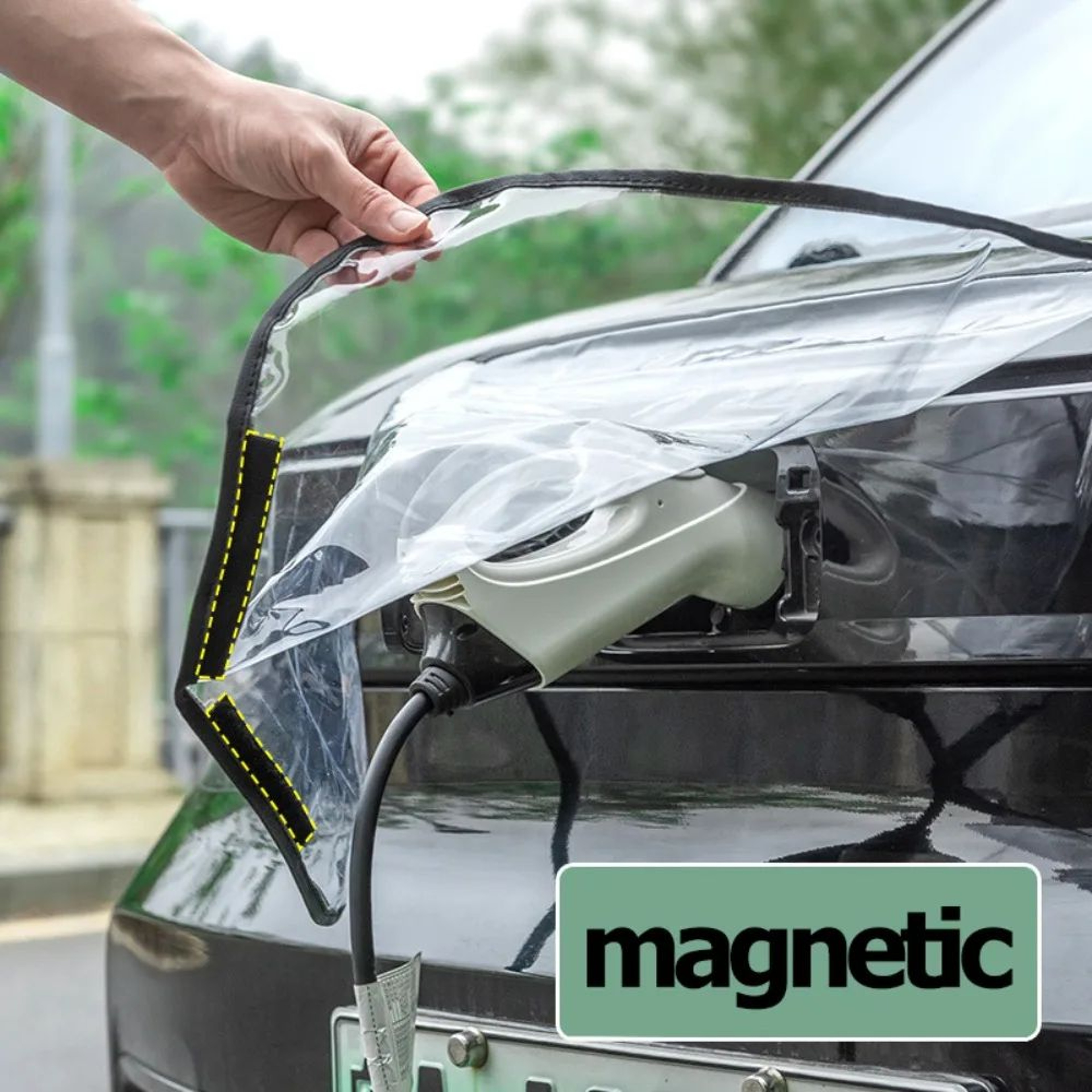 Magnetic EV Charging Port Weather Cover For Tesla Model 3 And Model Y 2