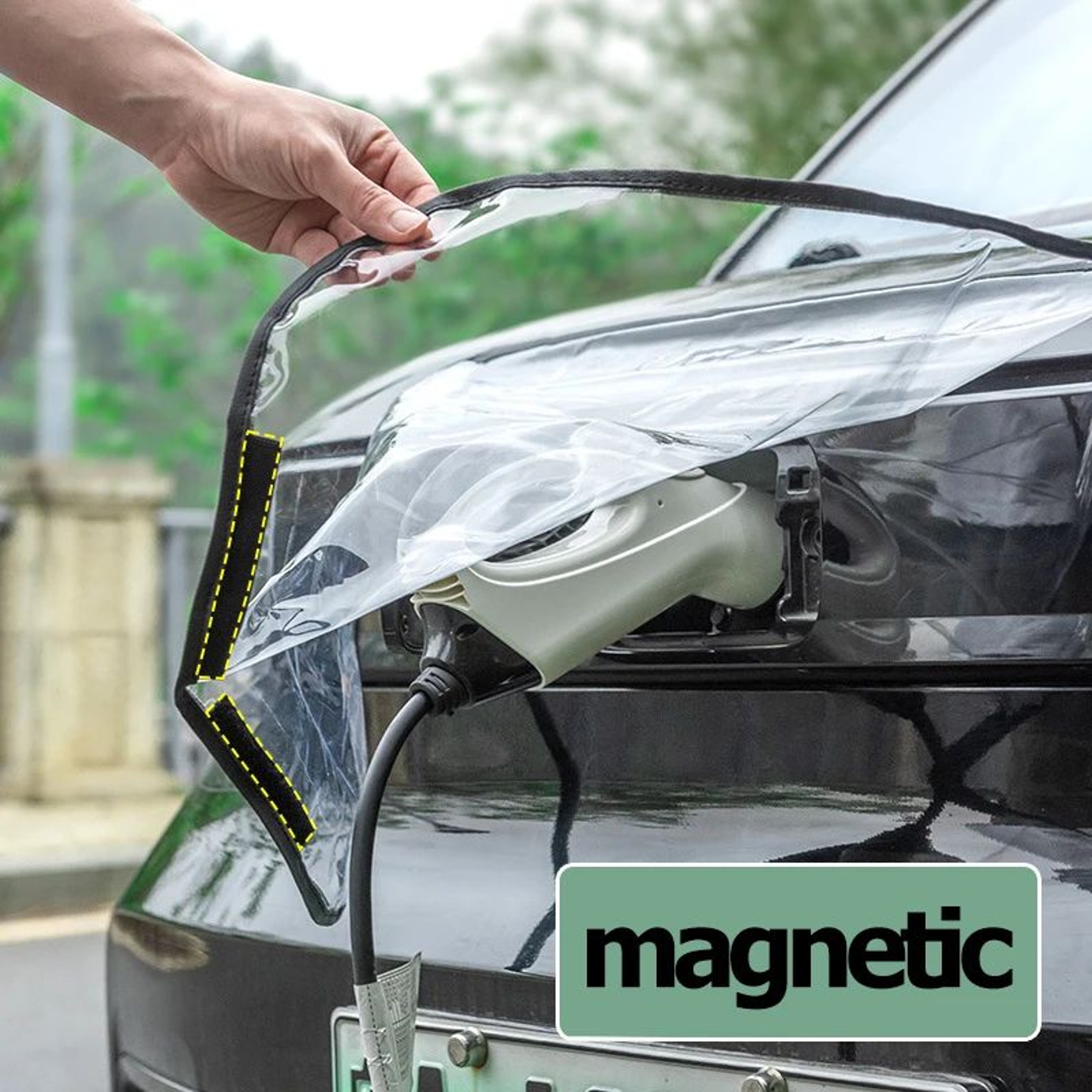 Magnetic EV Charging Port Weather Cover For Tesla Model 3 And Model Y 9