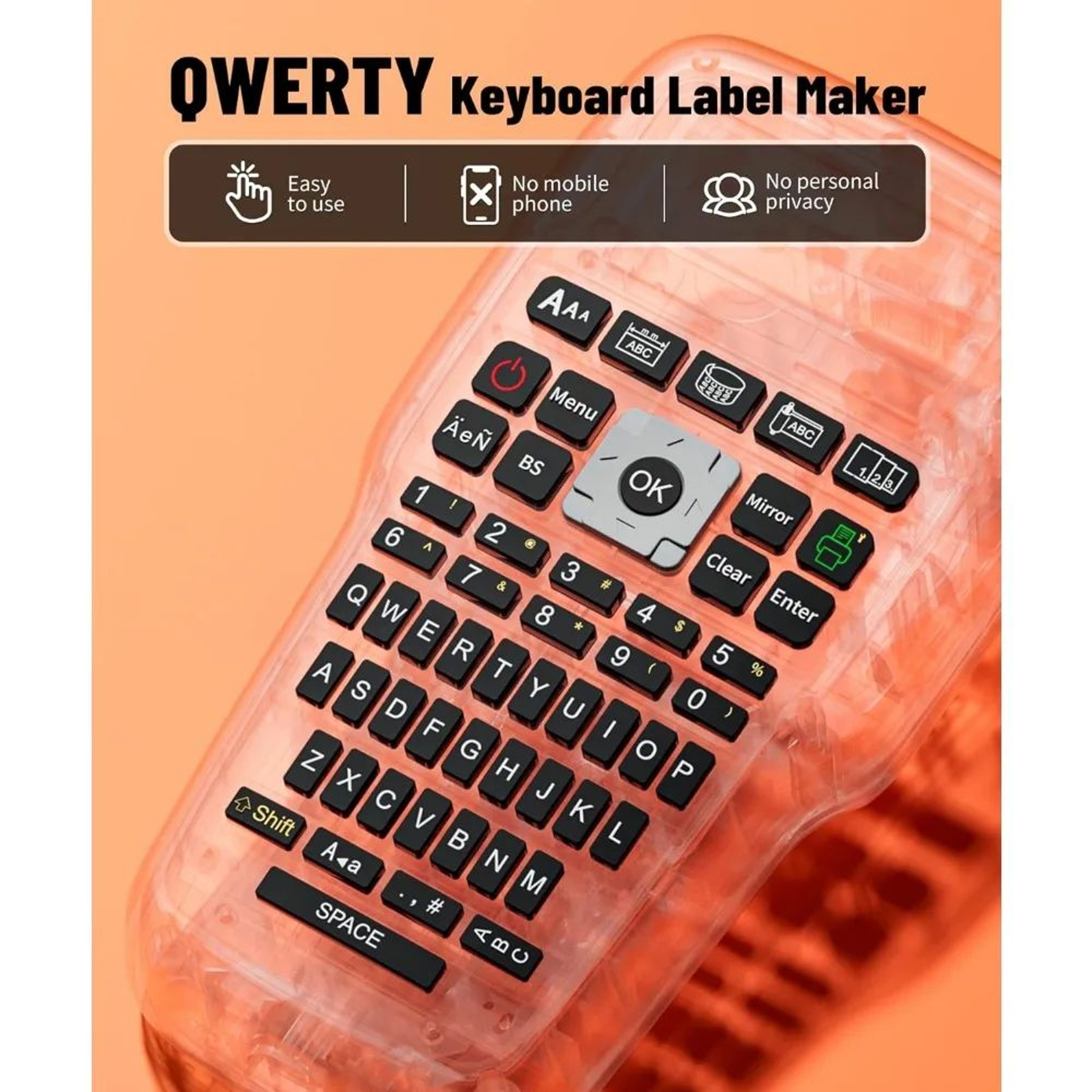 E1000 Pro Portable Handheld Label Maker For Industrial Labeling 4