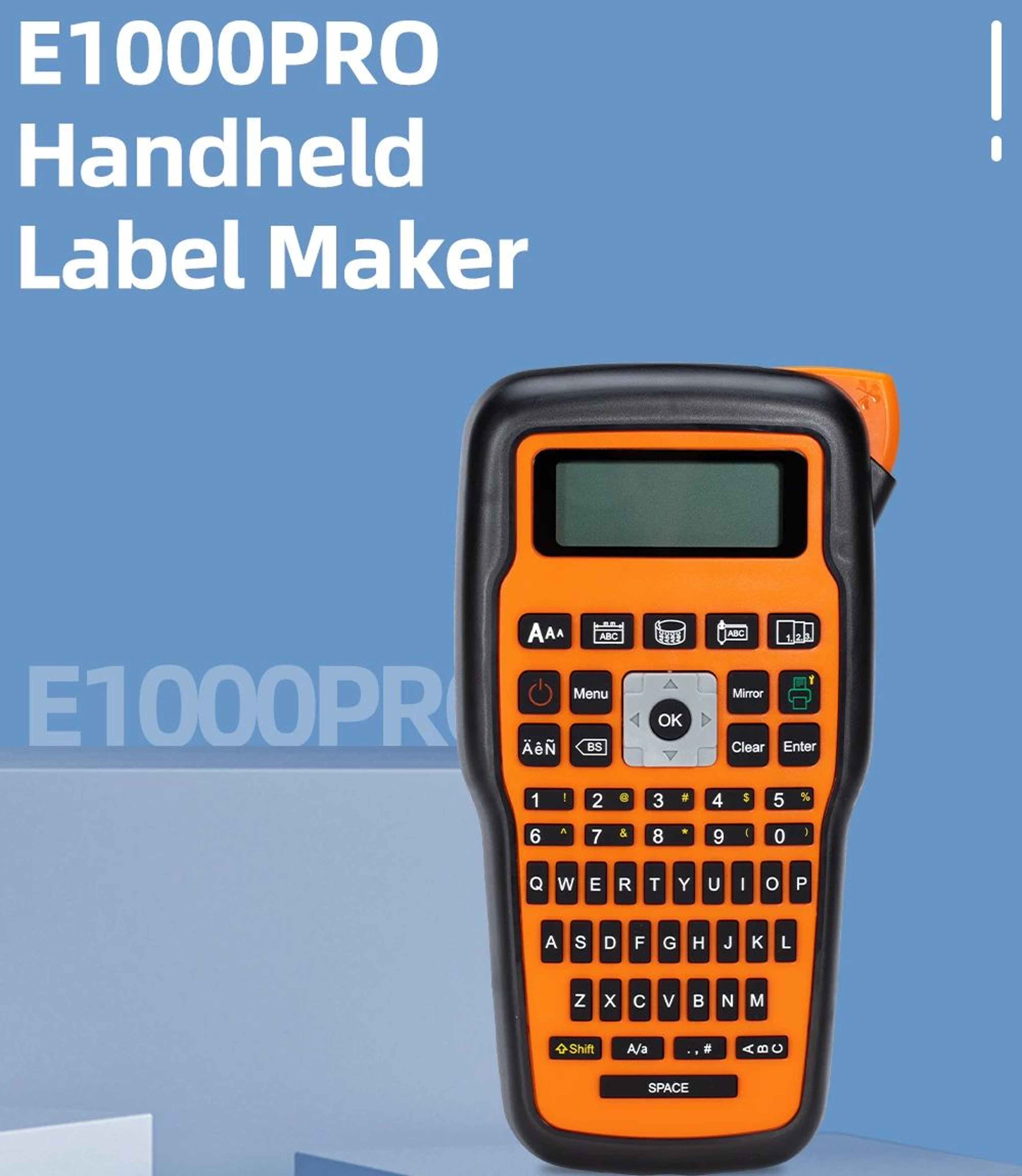 E1000 Pro Portable Handheld Label Maker For Industrial Labeling 6