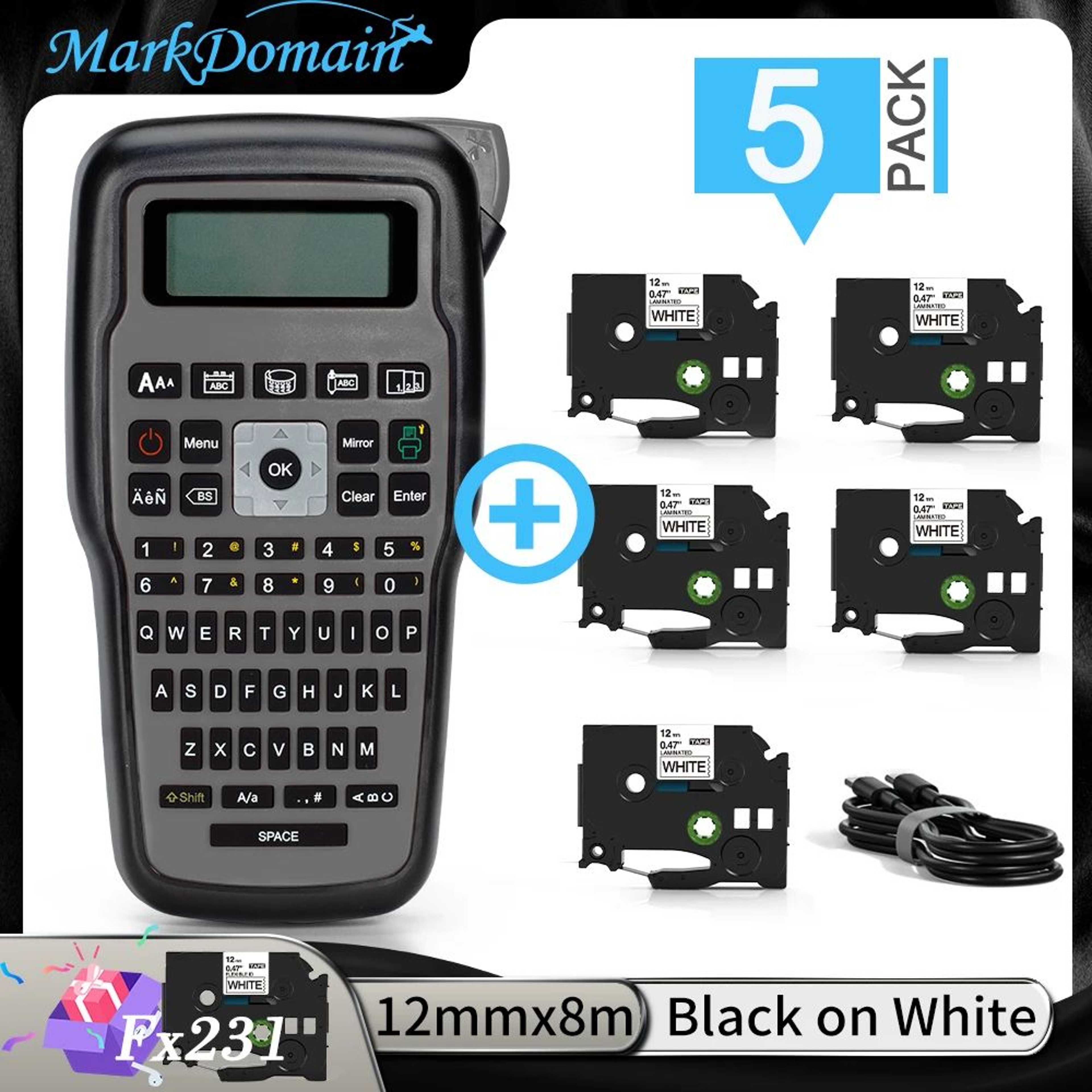 E1000 Pro Portable Handheld Label Maker For Industrial Labeling 10