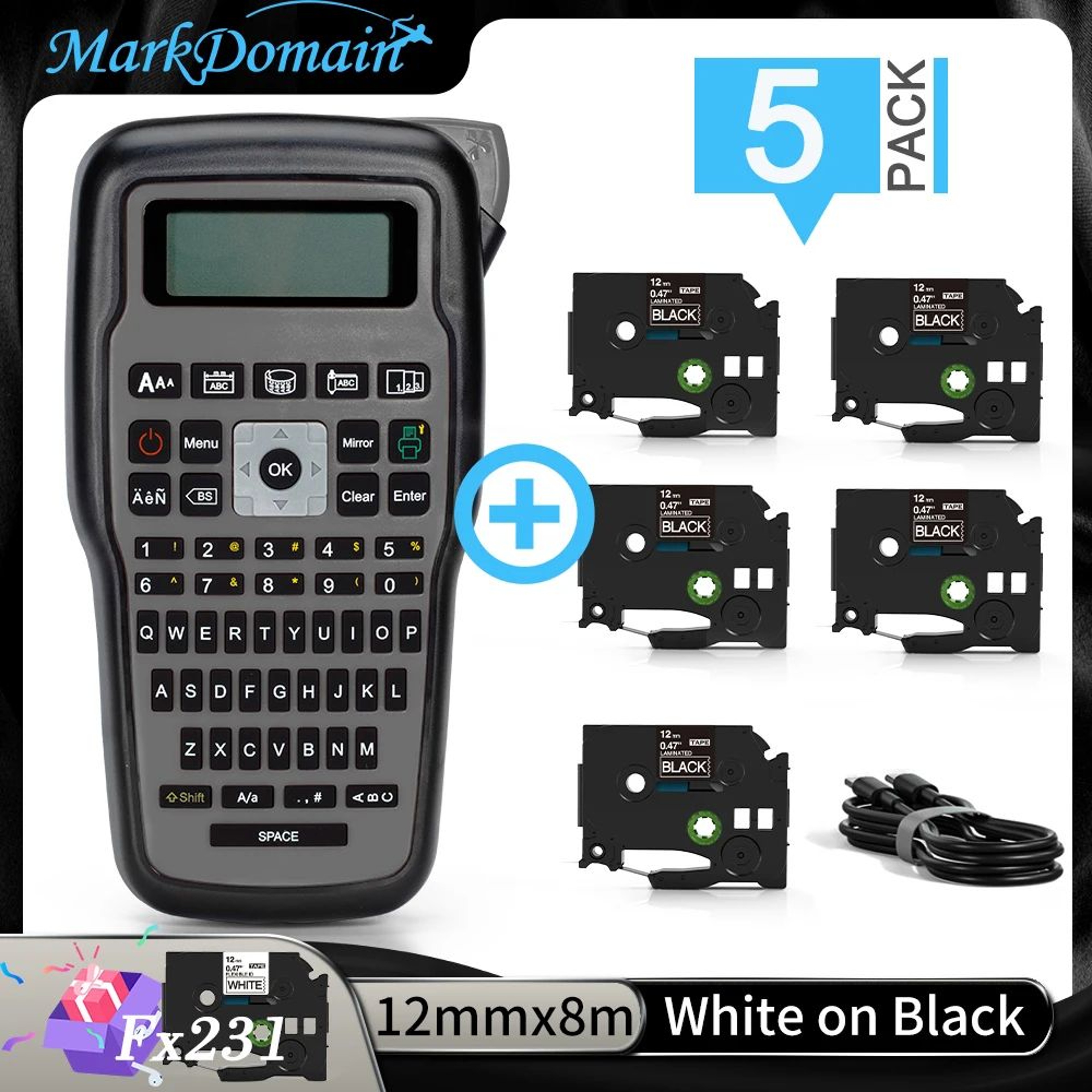 E1000 Pro Portable Handheld Label Maker For Industrial Labeling 15