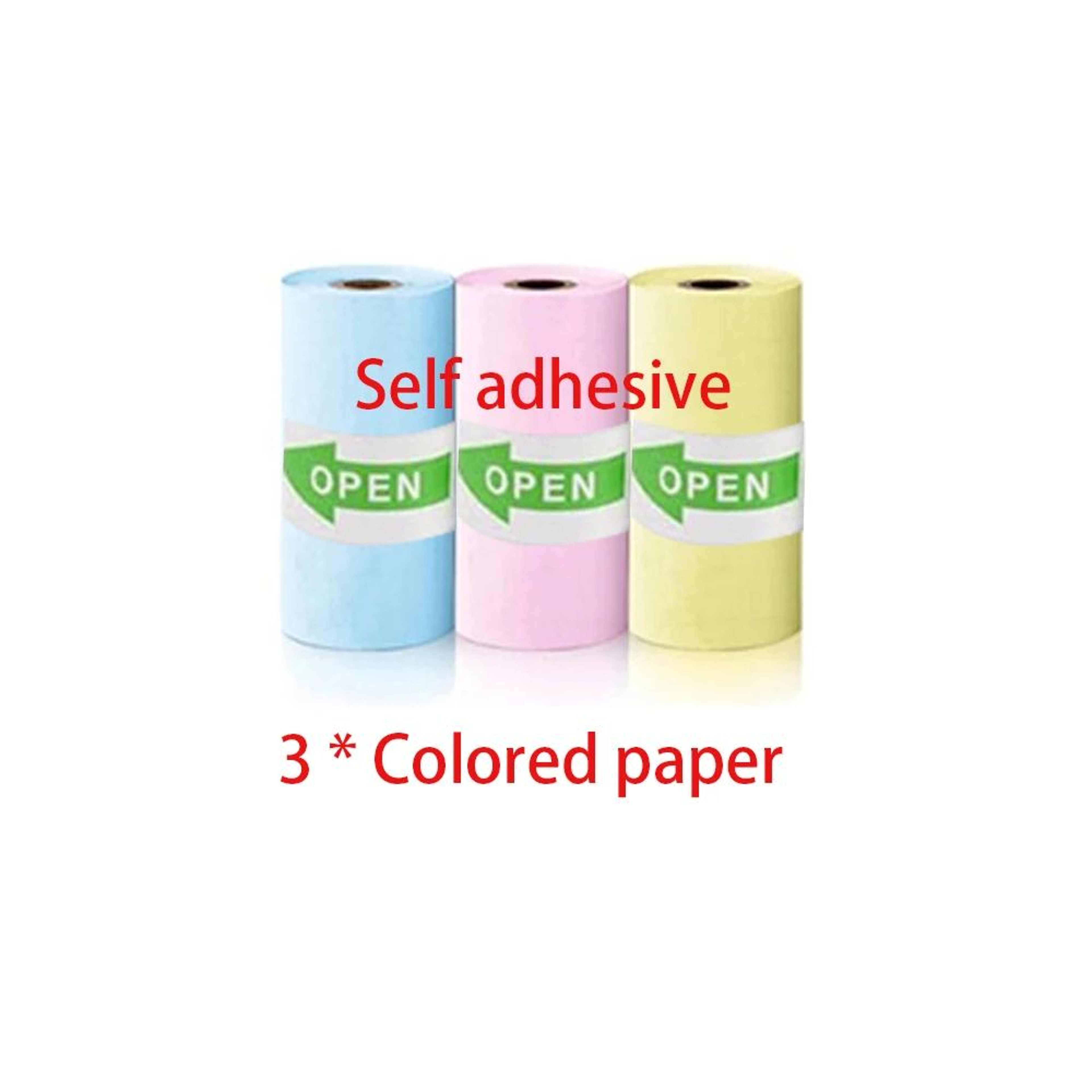 57mm Self Adhesive Thermal Paper For Mini Inkless Printers 10