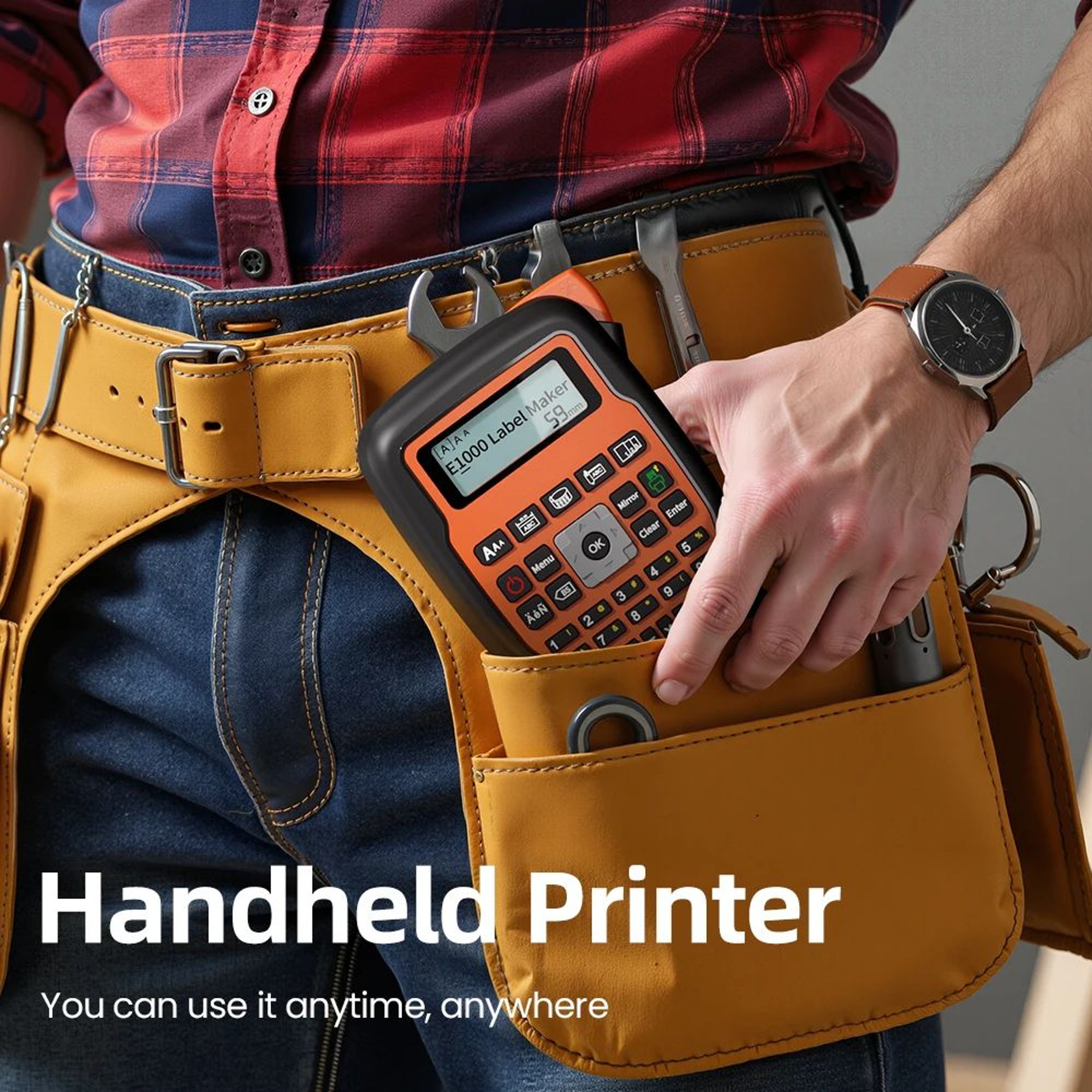 E1000PRO Handheld Label Printer 203DPI For Tape And Cable Labels 2