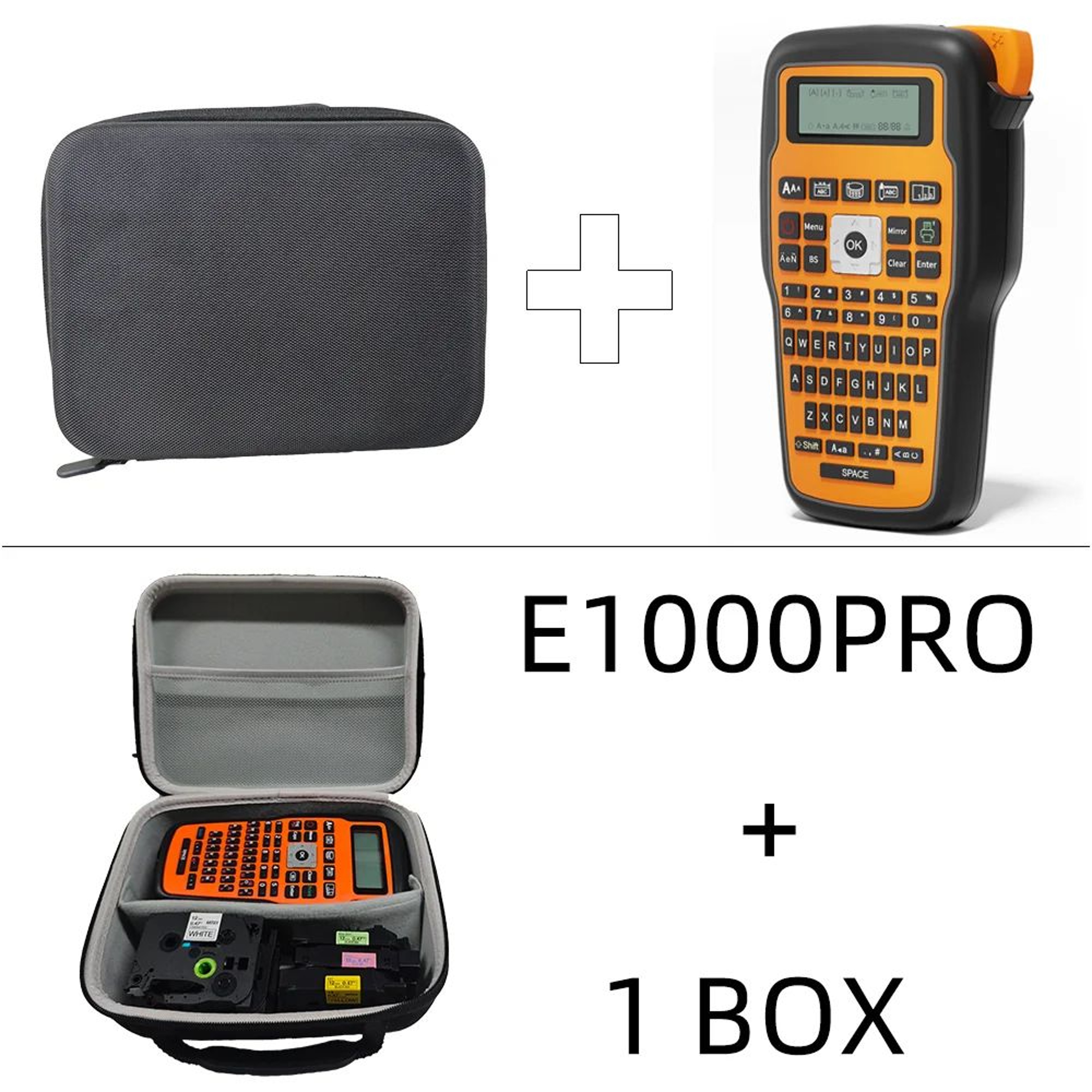 E1000PRO Handheld Label Printer 203DPI For Tape And Cable Labels 0