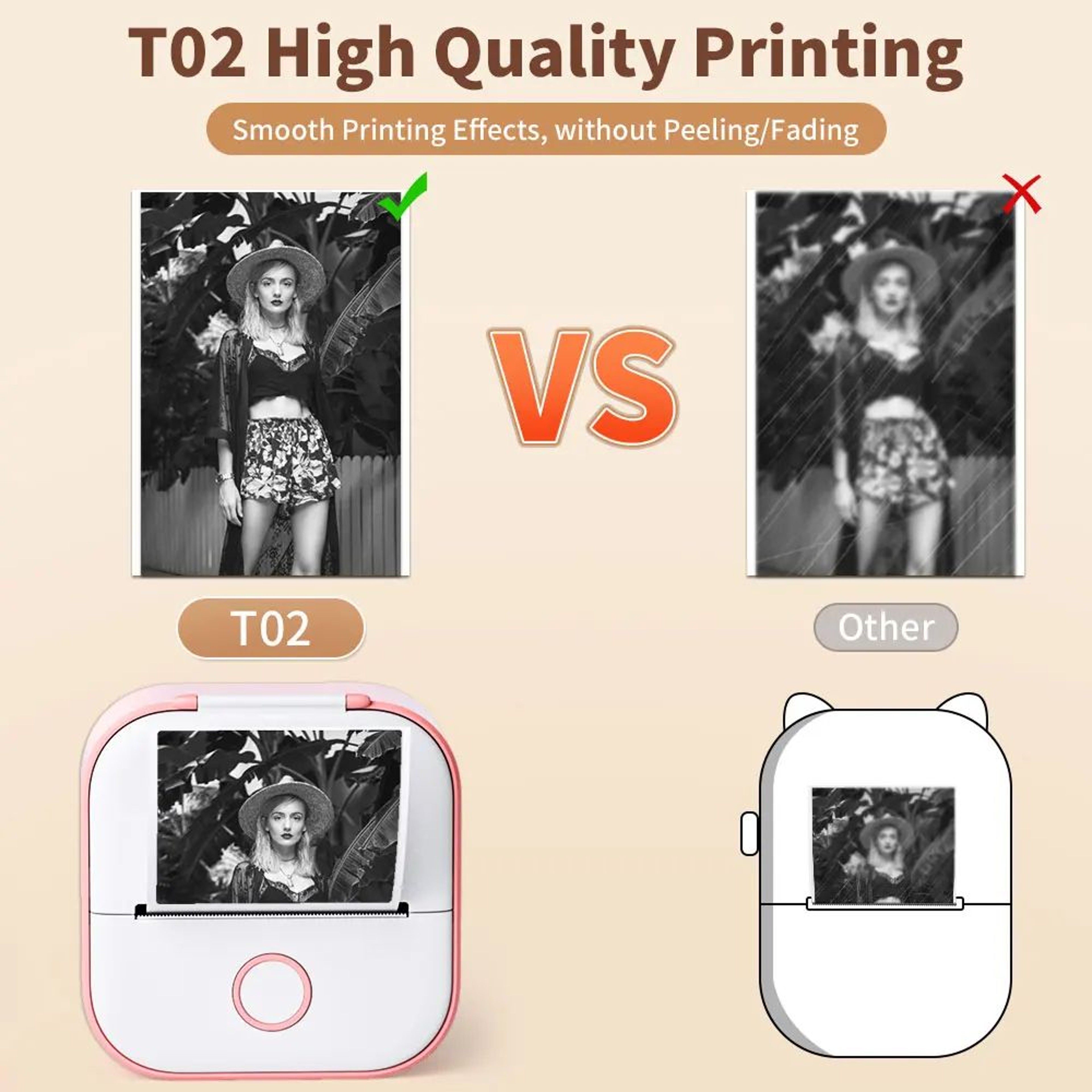 Phomemo T02 Mini Wireless Inkless Pocket Sticker Printer 3