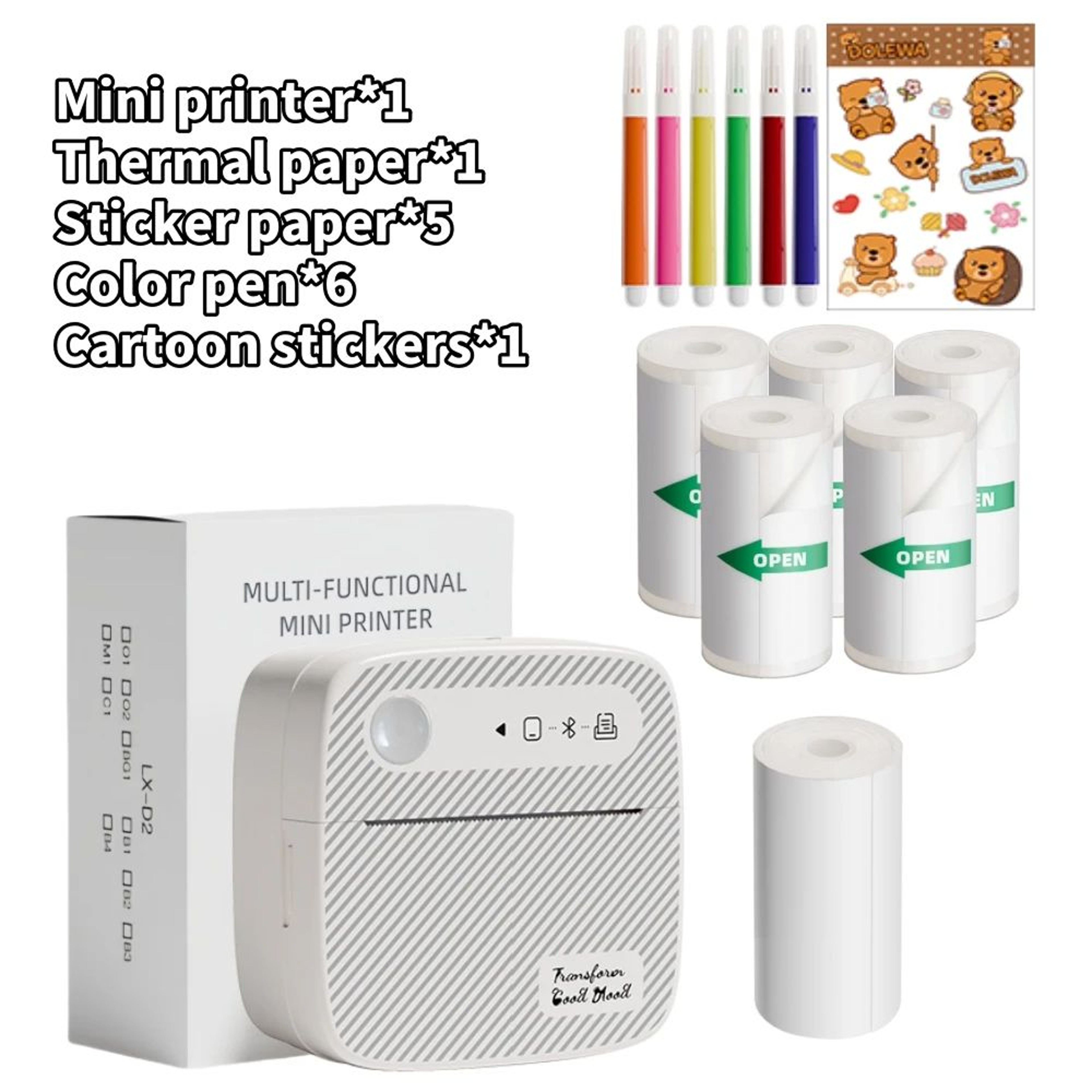 DOLEWA B3 Mini Bluetooth Inkless Label And Sticker Printer 10