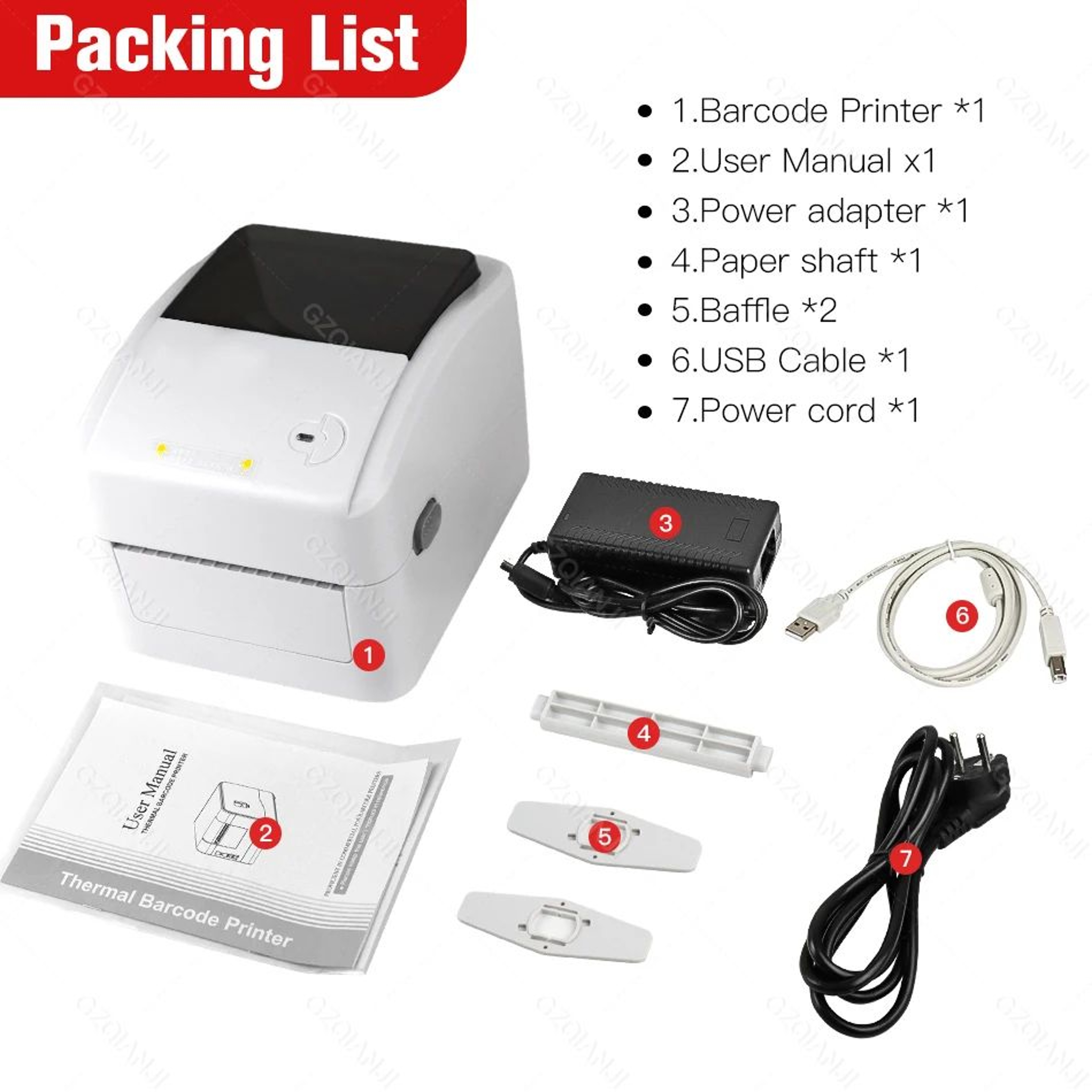 XPrinter XP420B 4 Inch Thermal Shipping Label Printer 5