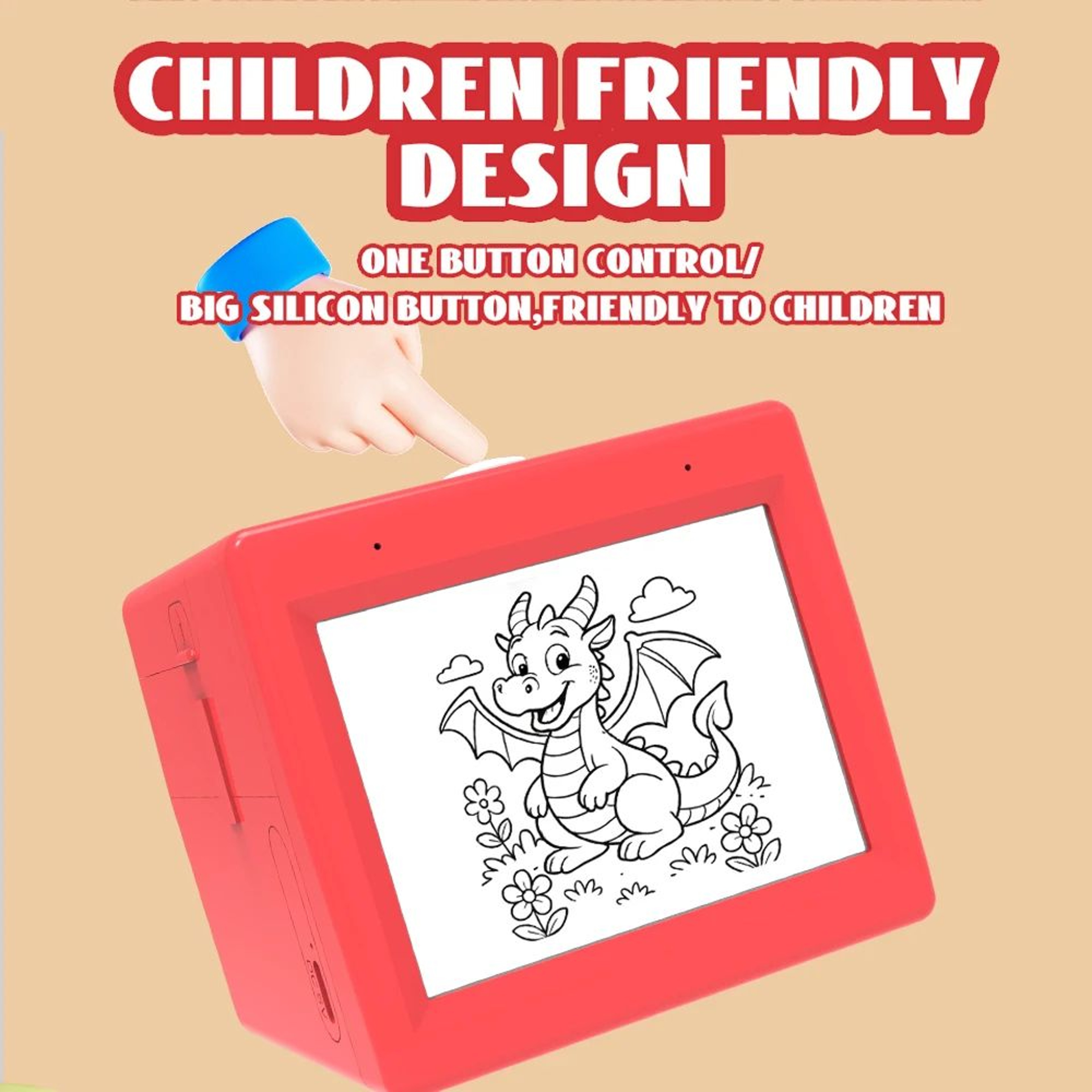 AI Magic Box Voice Control Thermal Printer For Kids Drawing Fun 2