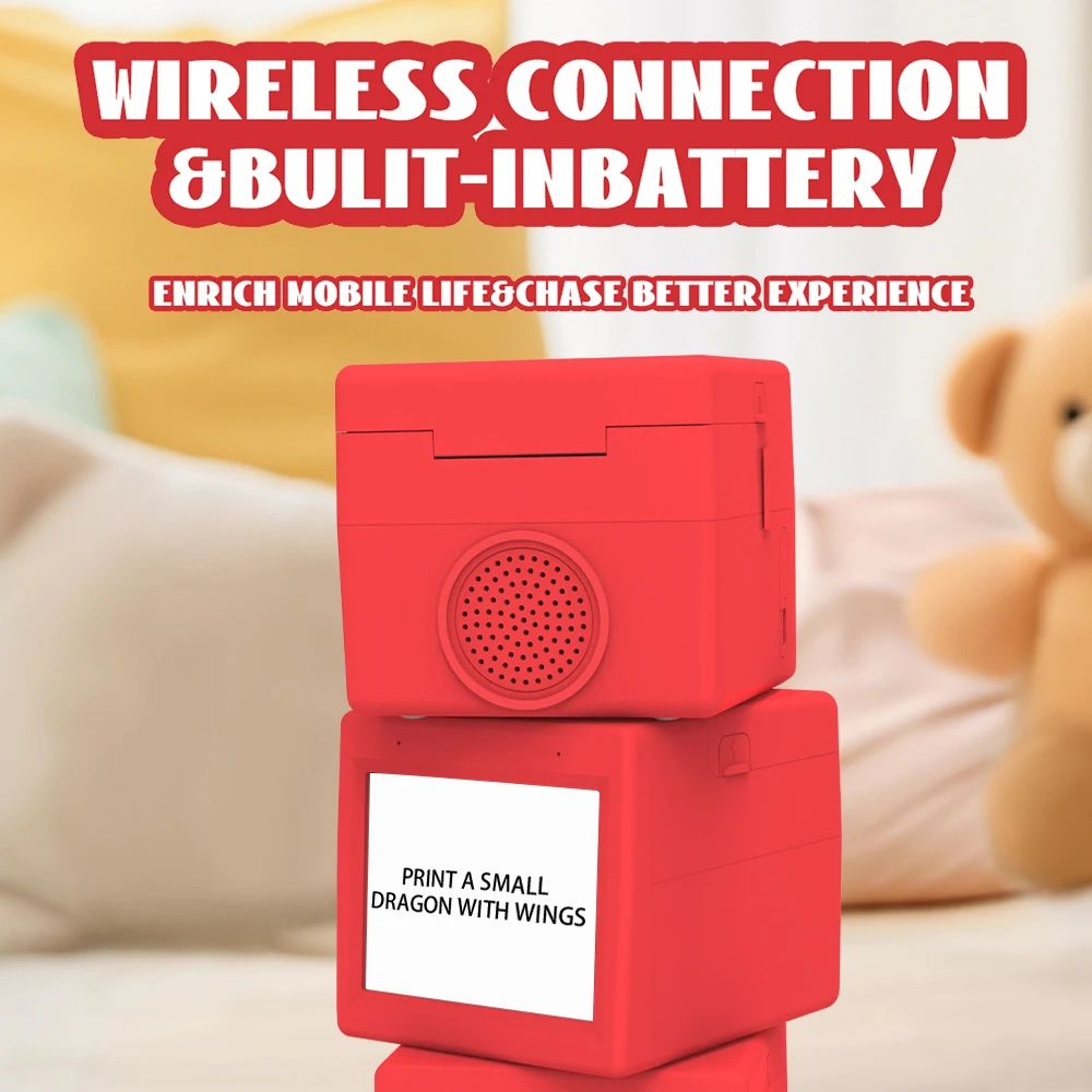 AI Magic Box Voice Control Thermal Printer For Kids Drawing Fun 4