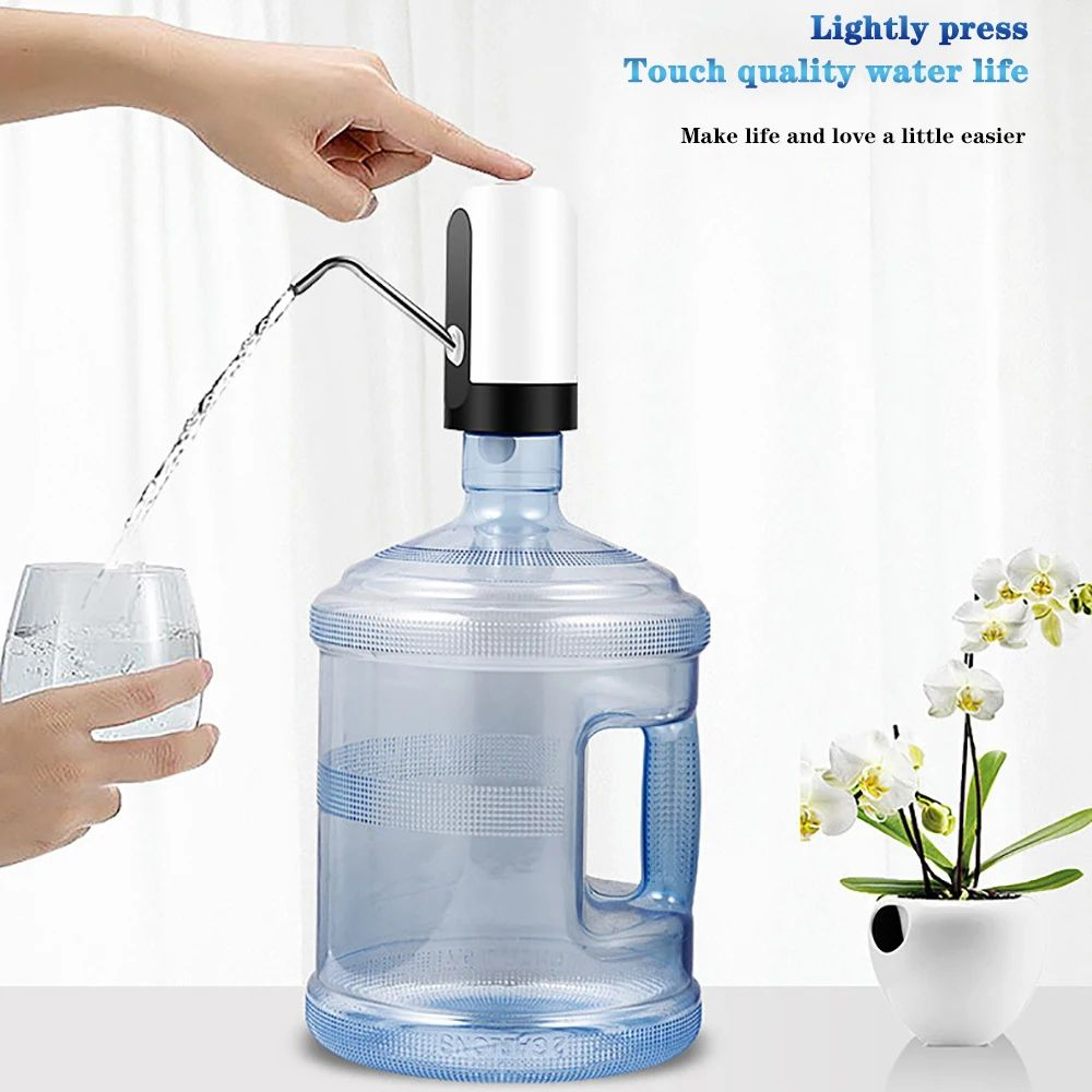 USB Rechargeable Automatic Water Bottle Pump Electric Drinking Water Dispenser 1